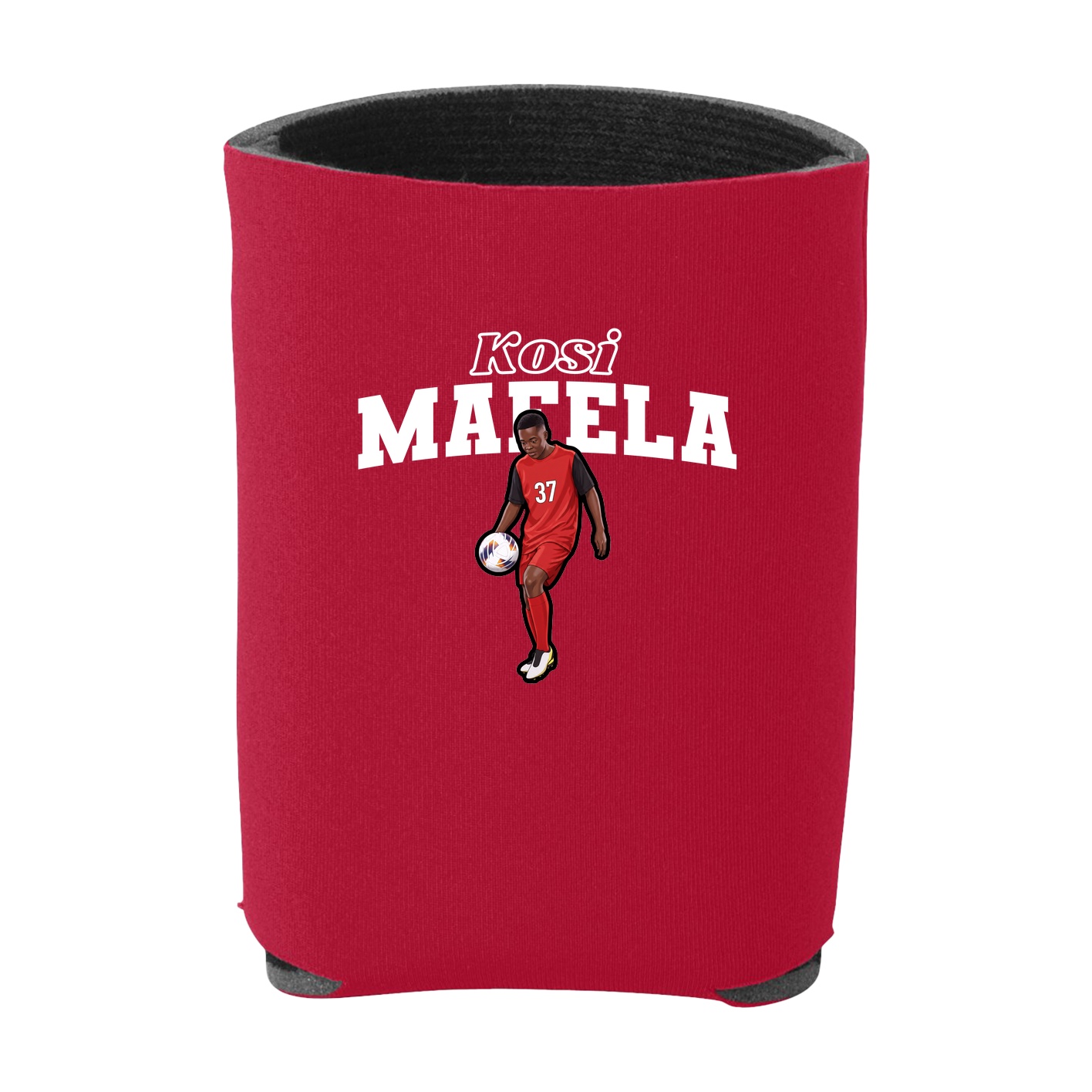 Can Holder — Name Arch in Red