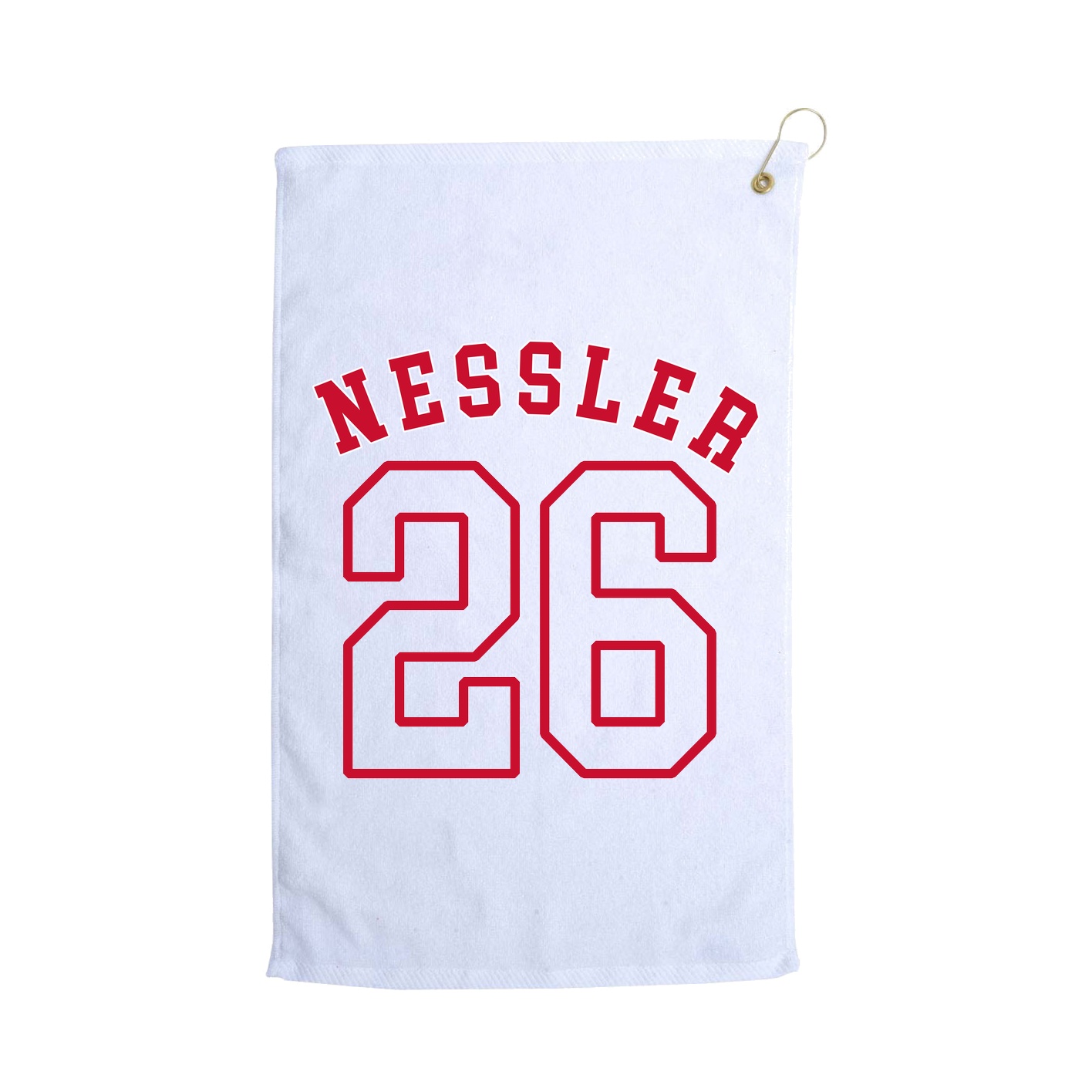 Golf Towel — Shirsey Arch in White
