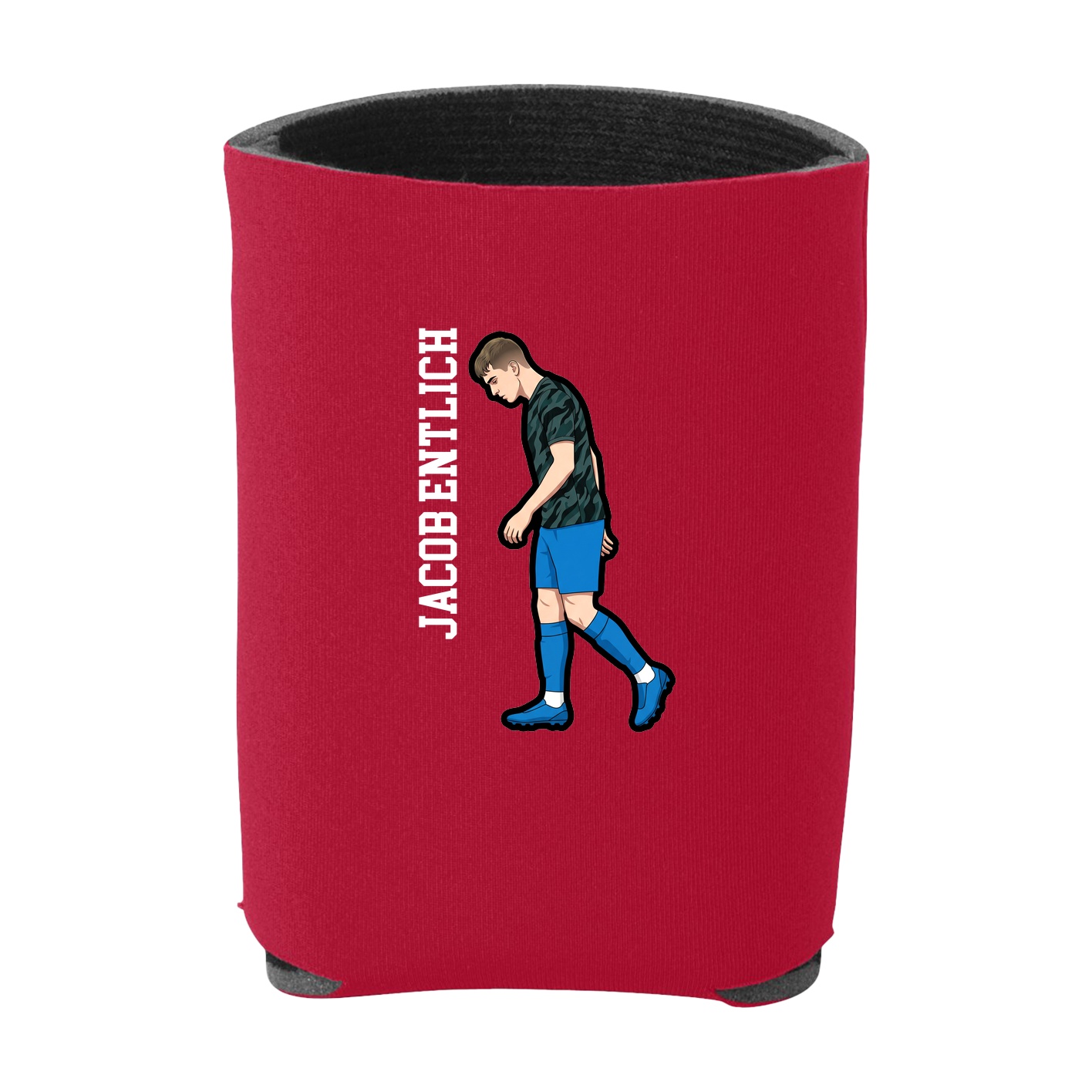 Can Holder — Name Vertical in Red