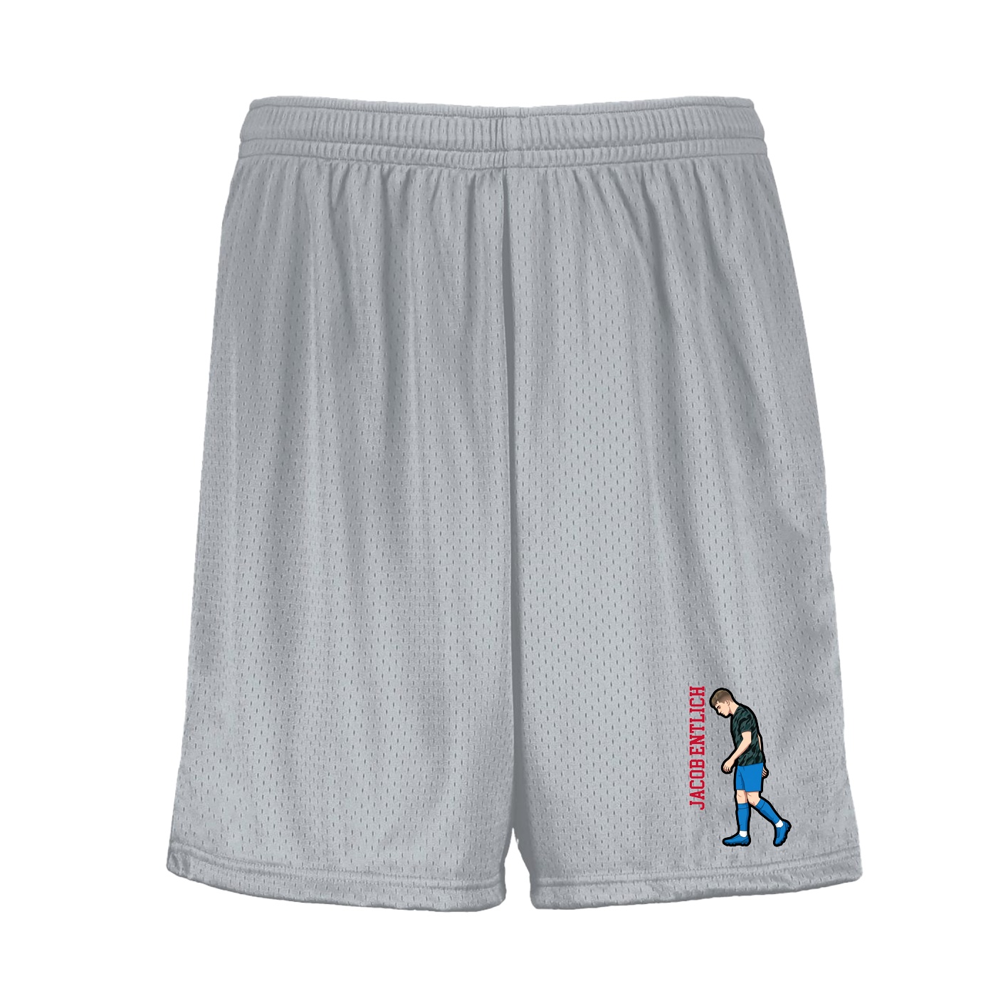 Shorts — Name Vertical in Silver