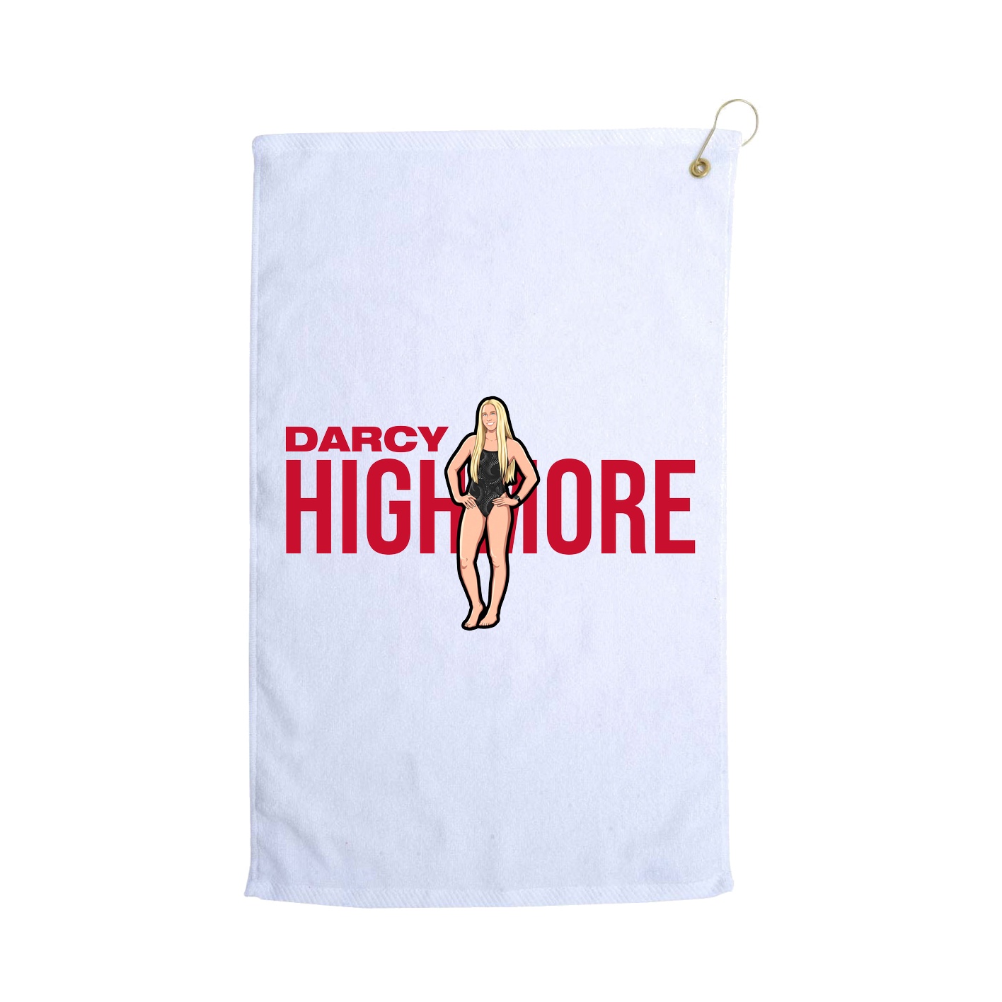 Golf Towel — Player Name in White