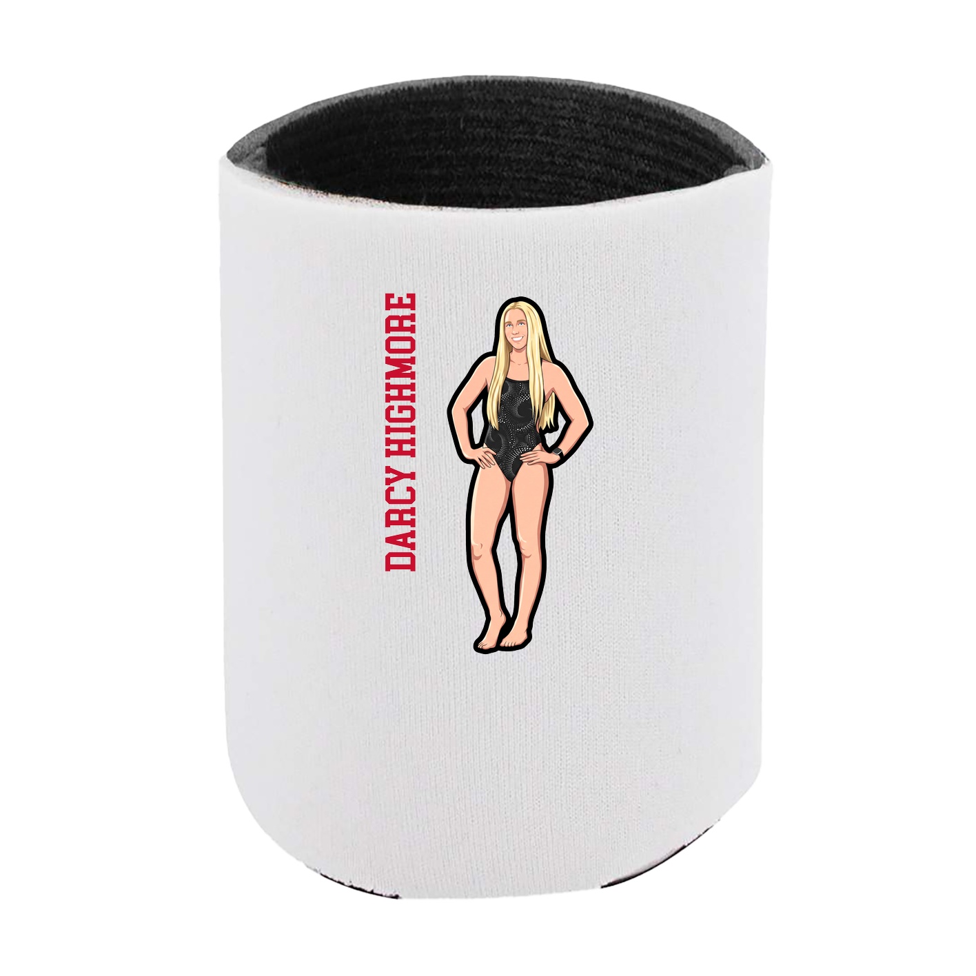 Can Holder — Name Vertical in White