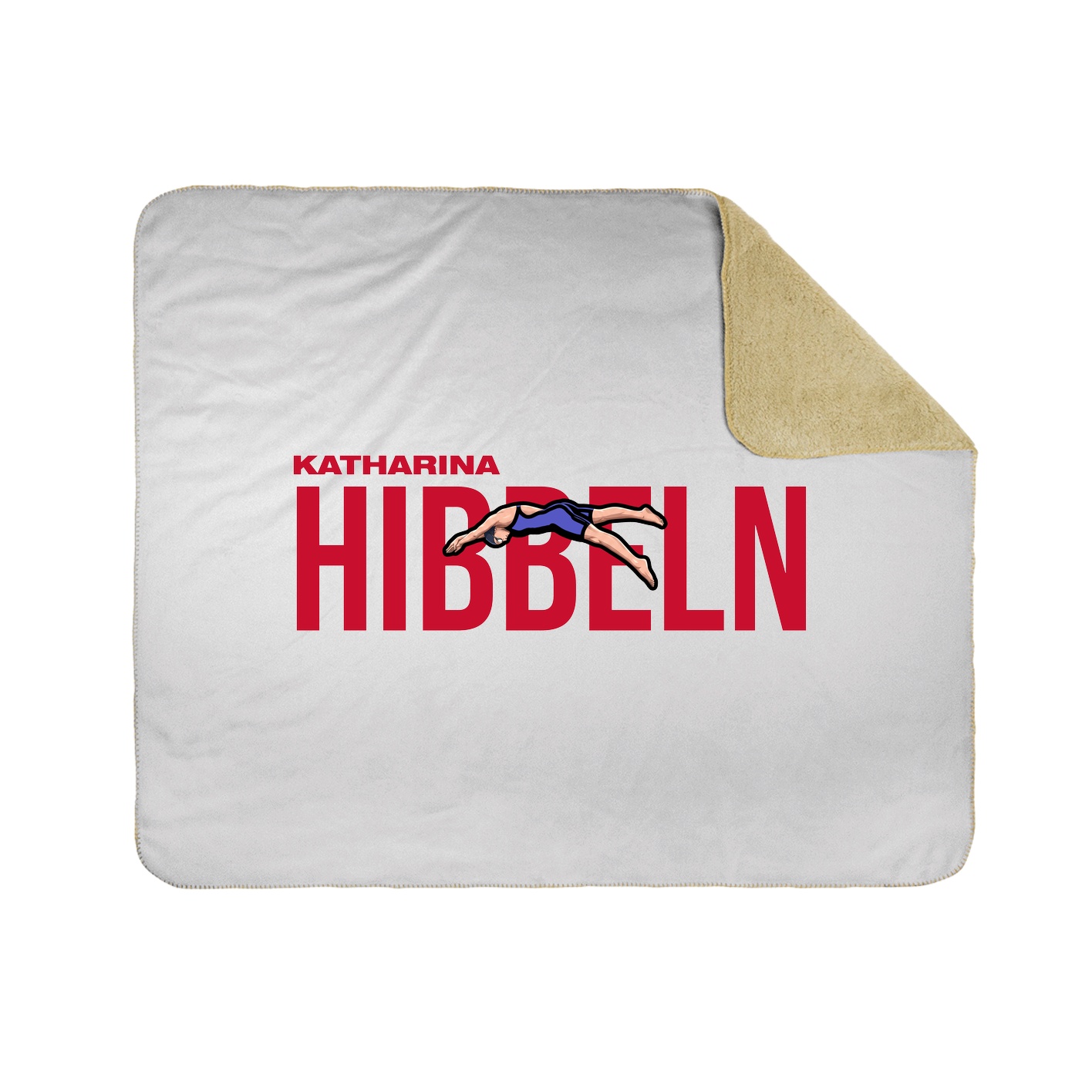 Throw Blanket — Player Name in White