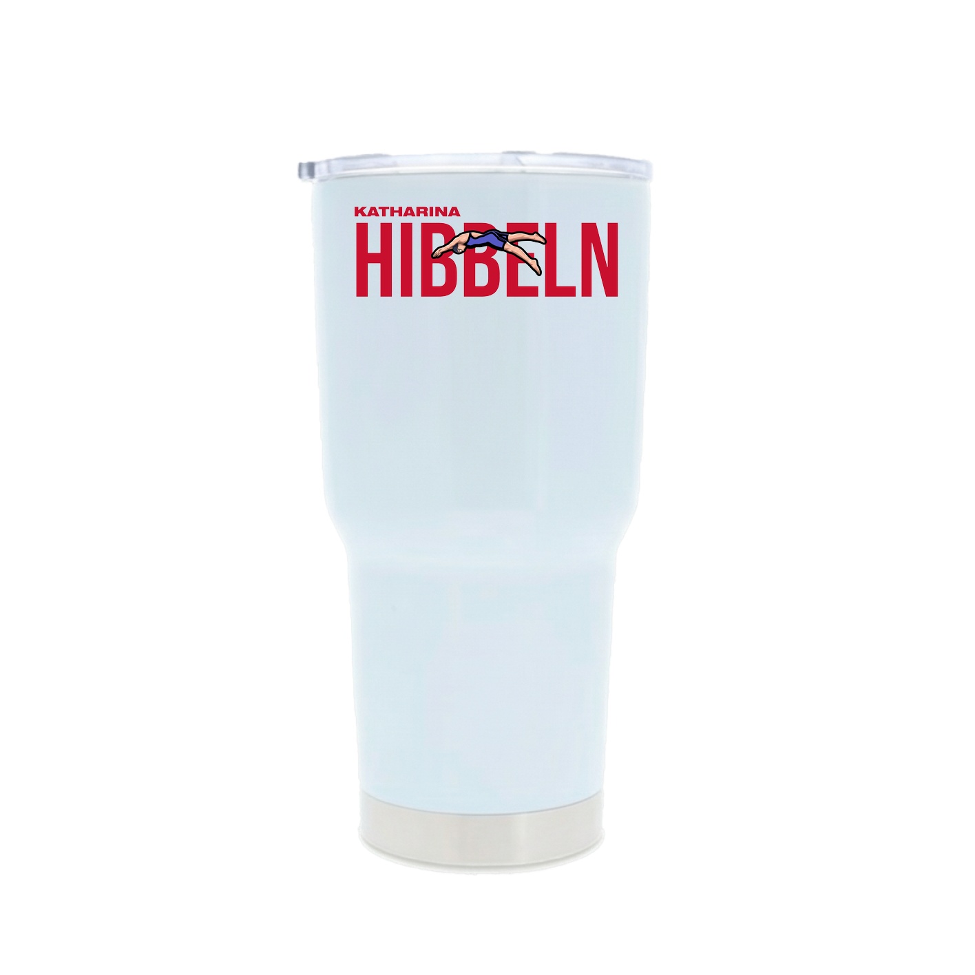 30oz Stainless Steel Tumbler — Player Name in White
