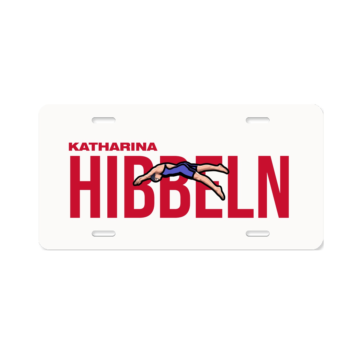 License Plate — Player Name in Classic