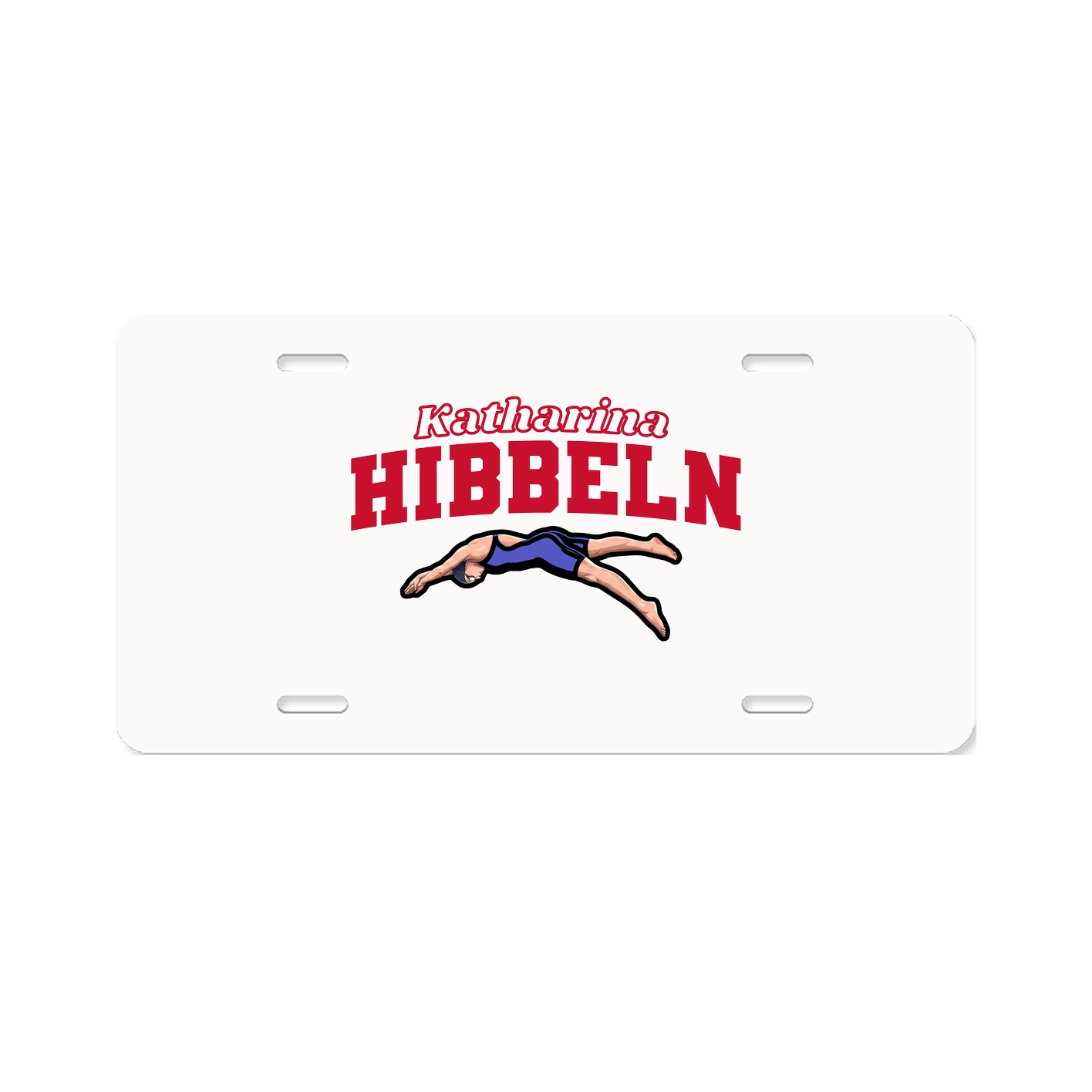 License Plate — Name Arch in Classic