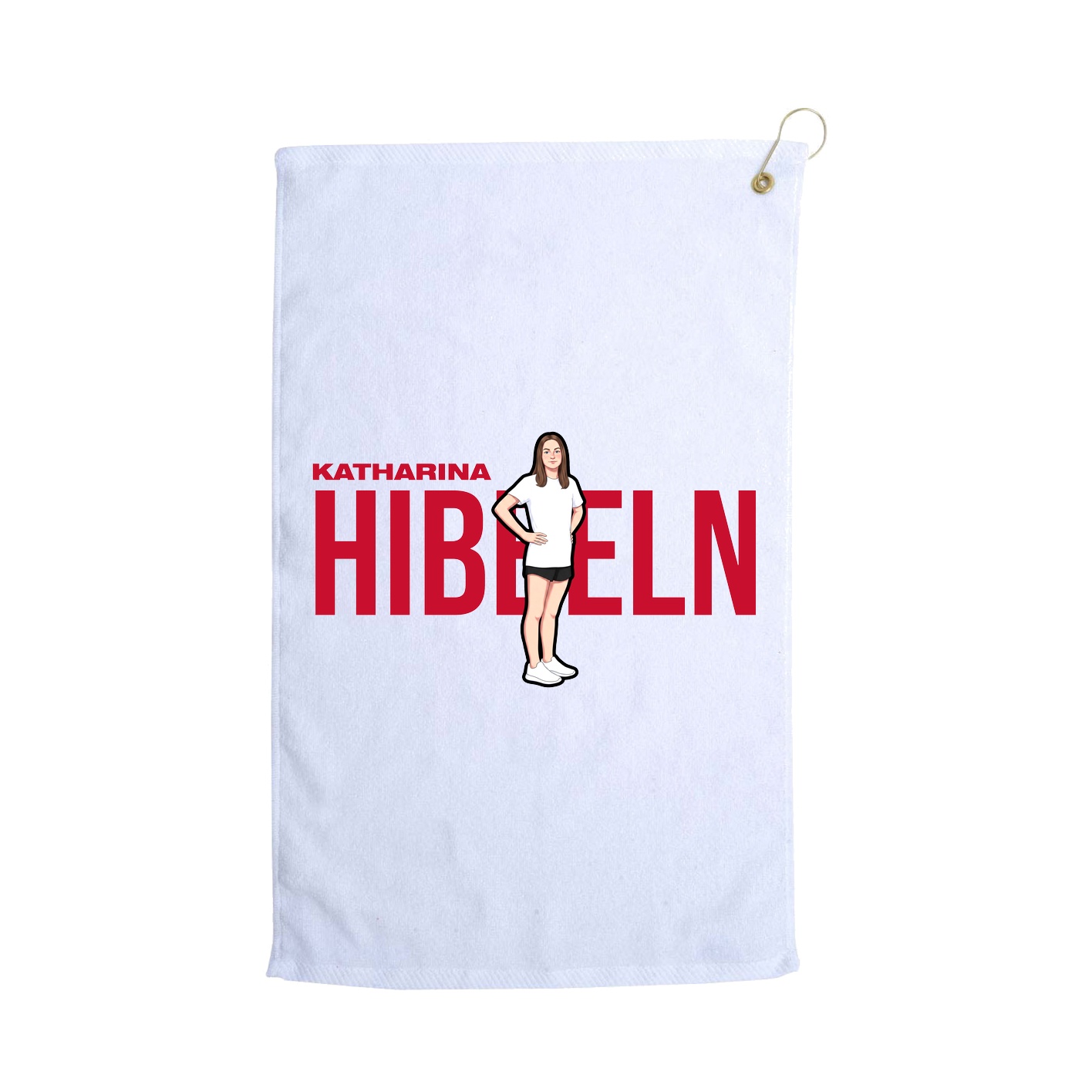 Golf Towel — Player Name in White
