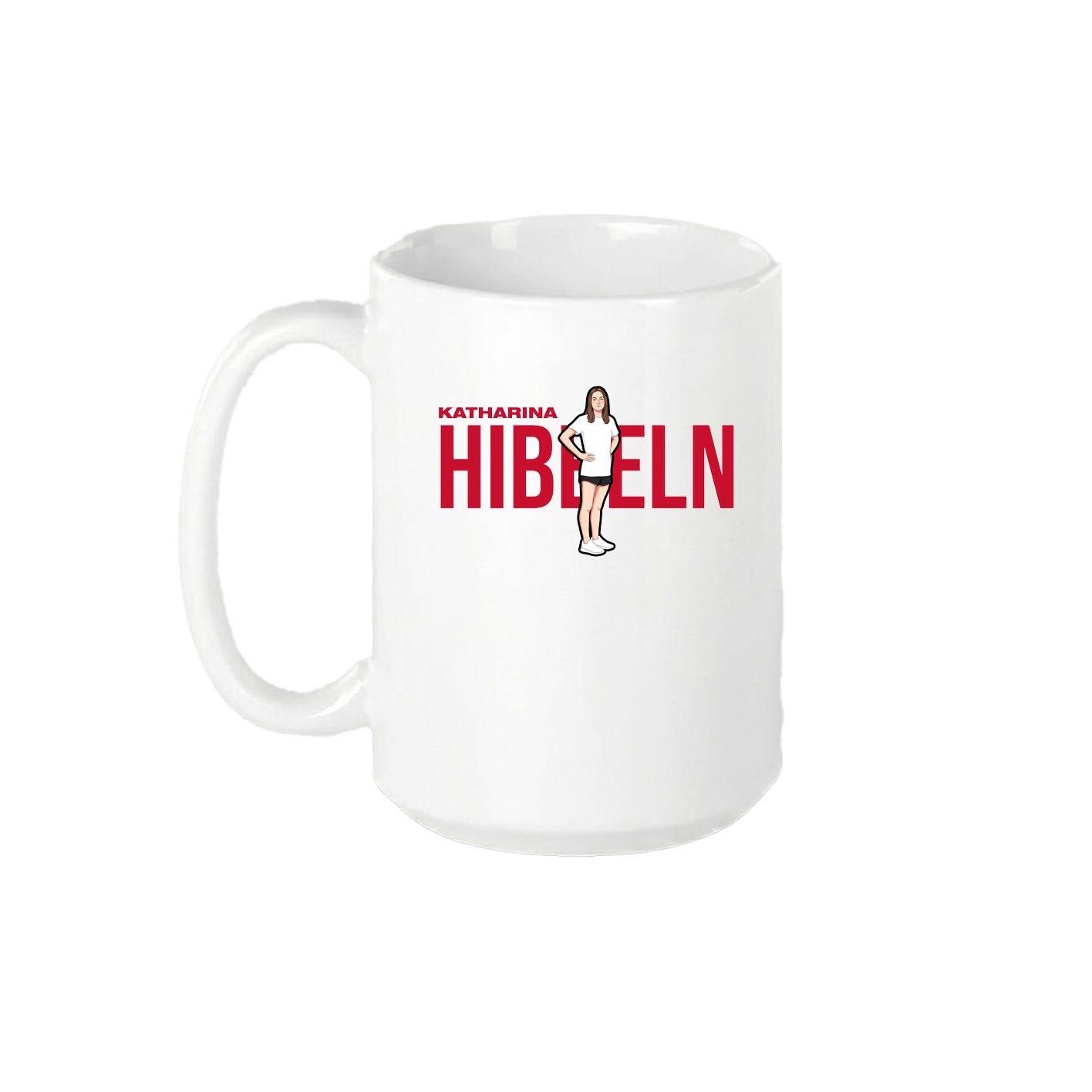 15oz Coffee Mug — Player Name in White