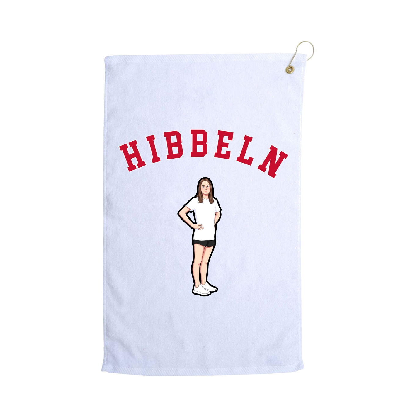 Golf Towel — Shirsey Arch in White