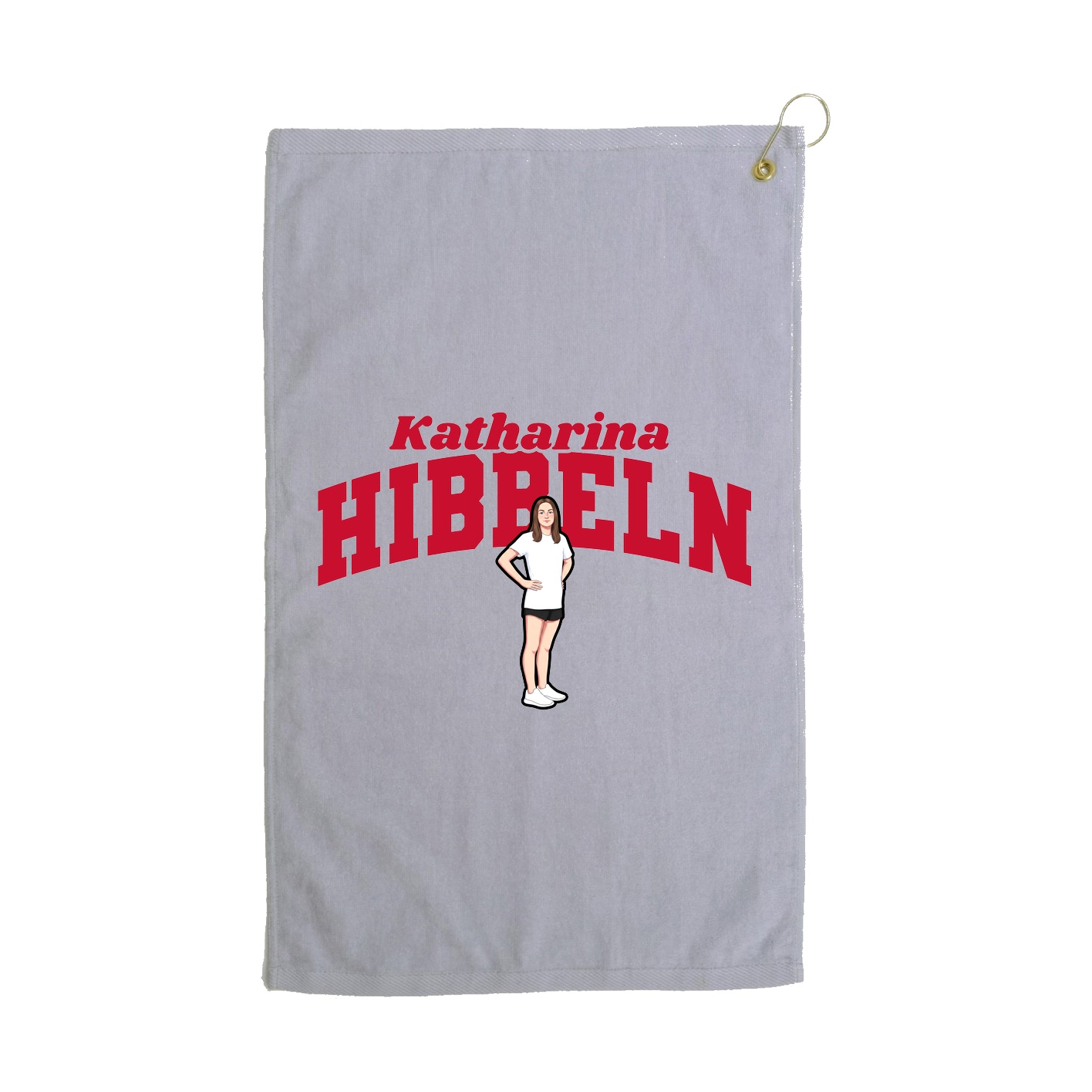 Golf Towel — Signature Arch in Grey