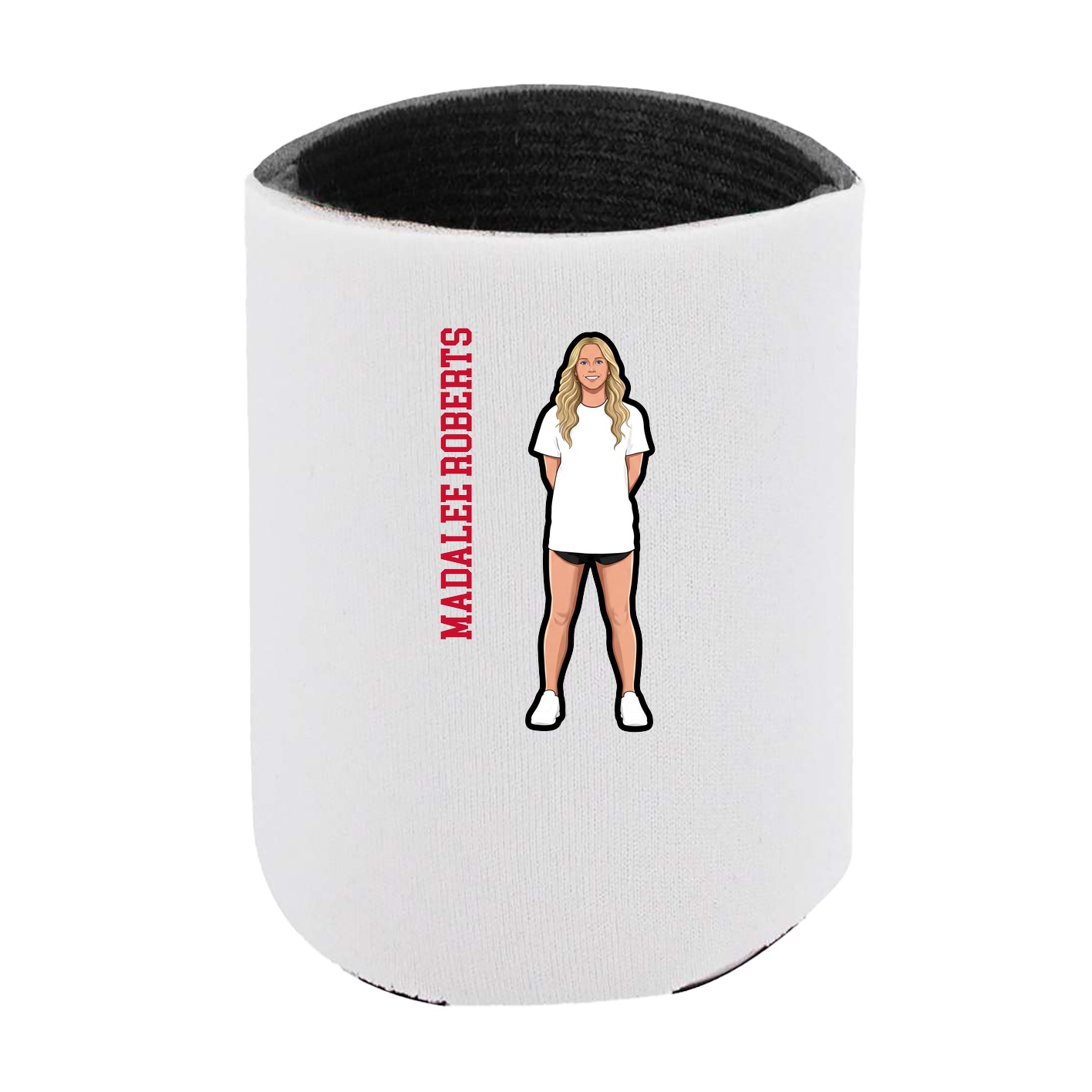Can Holder — Name Vertical in White