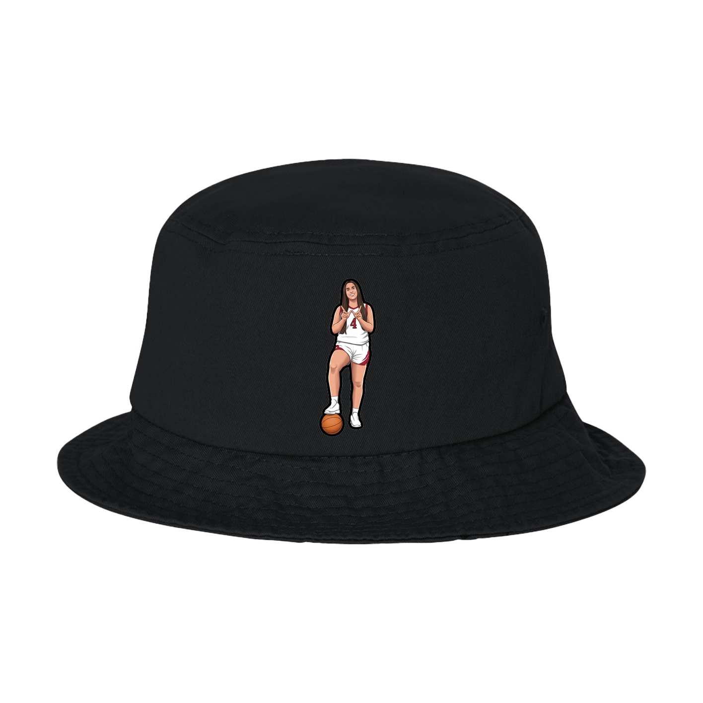 Bucket Cap — Name Vertical in Black