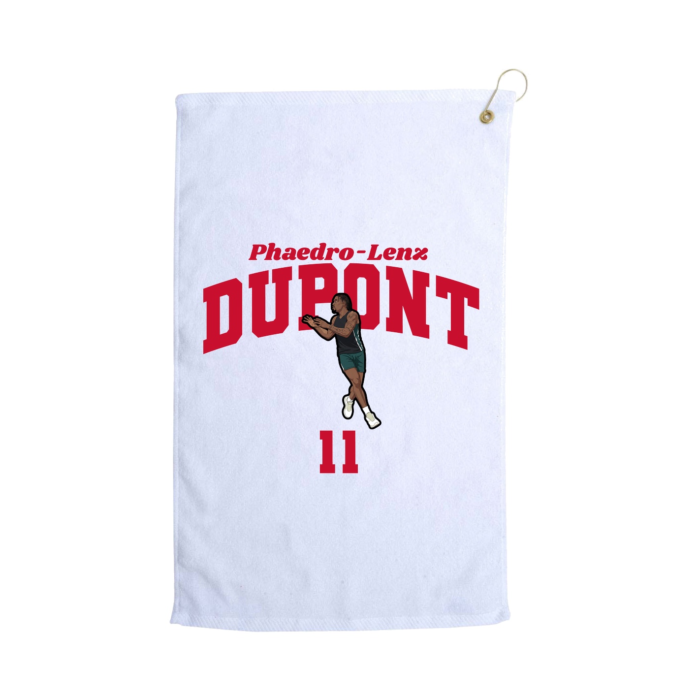 Golf Towel — Signature Arch in White