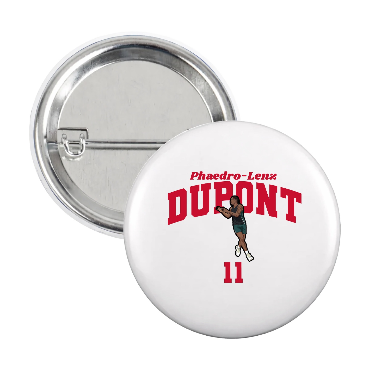 Game Day Button — Signature Arch in White