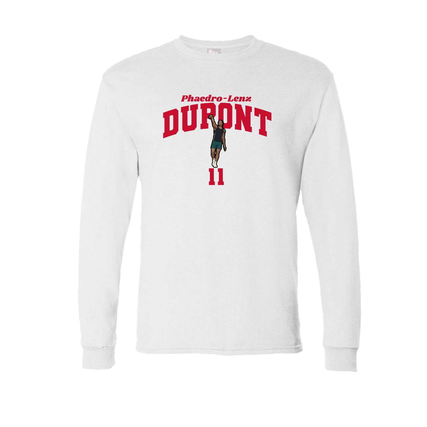 Long Sleeve Tee — Signature Arch in White
