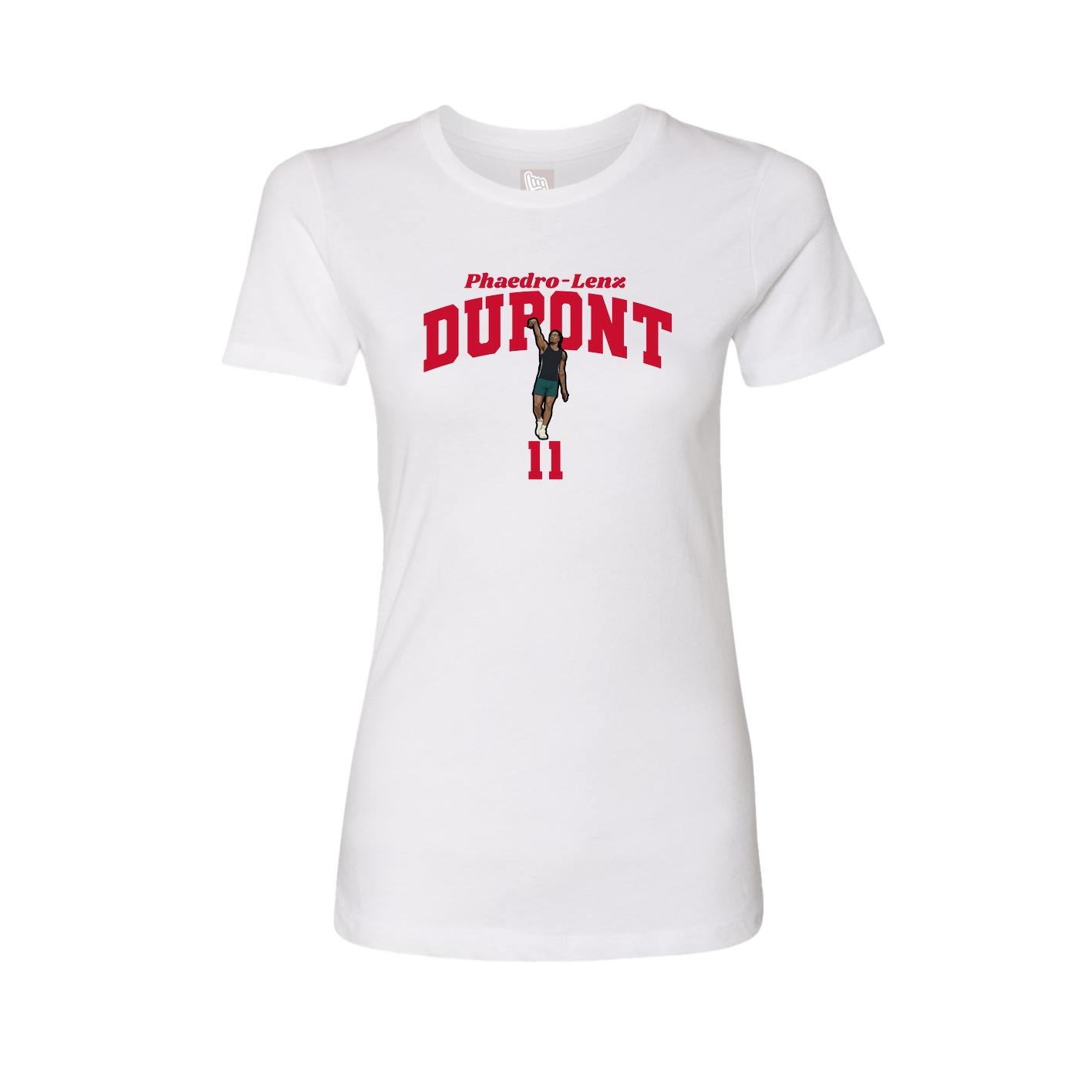Womens Tee — Signature Arch in White