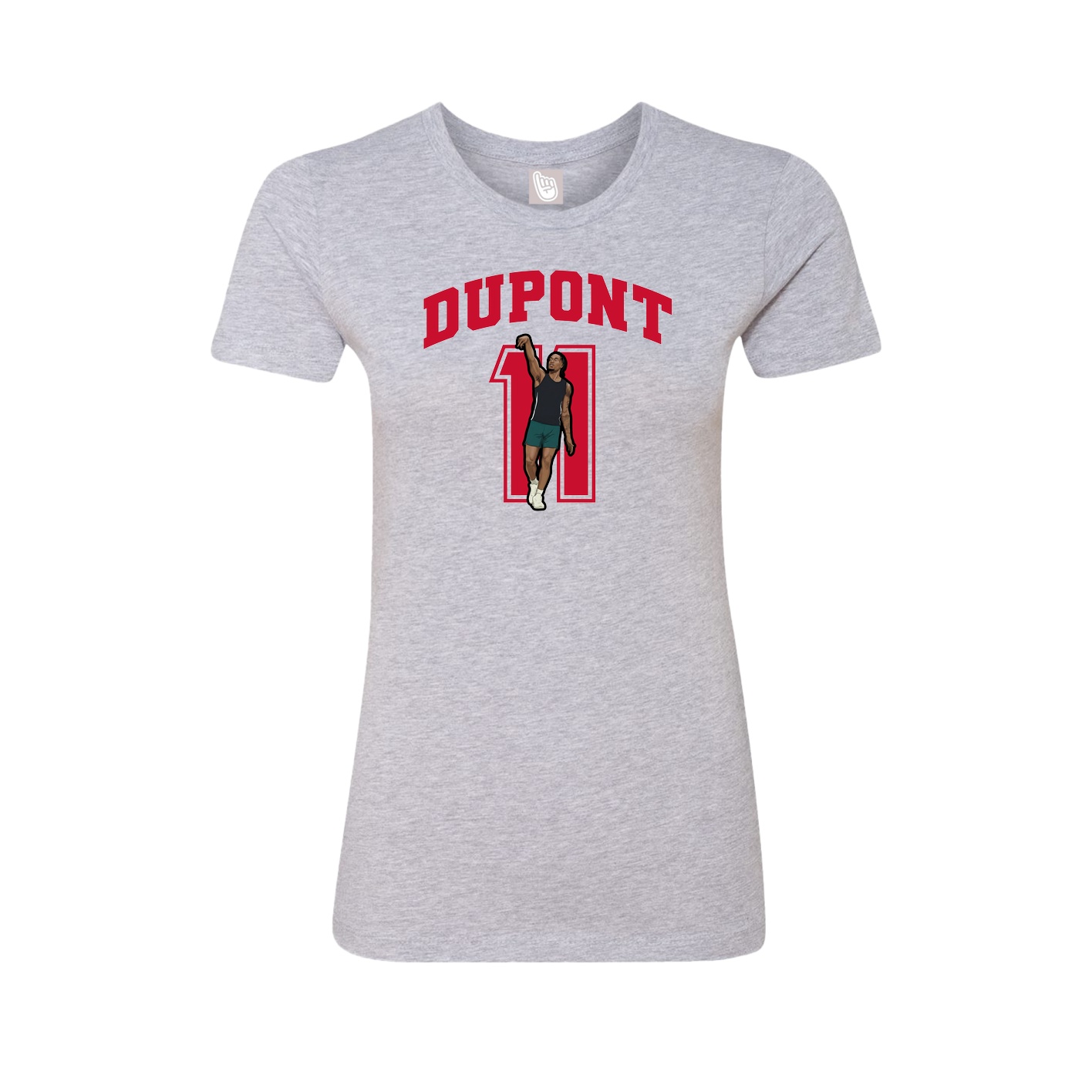 Womens Tee — Number in Grey