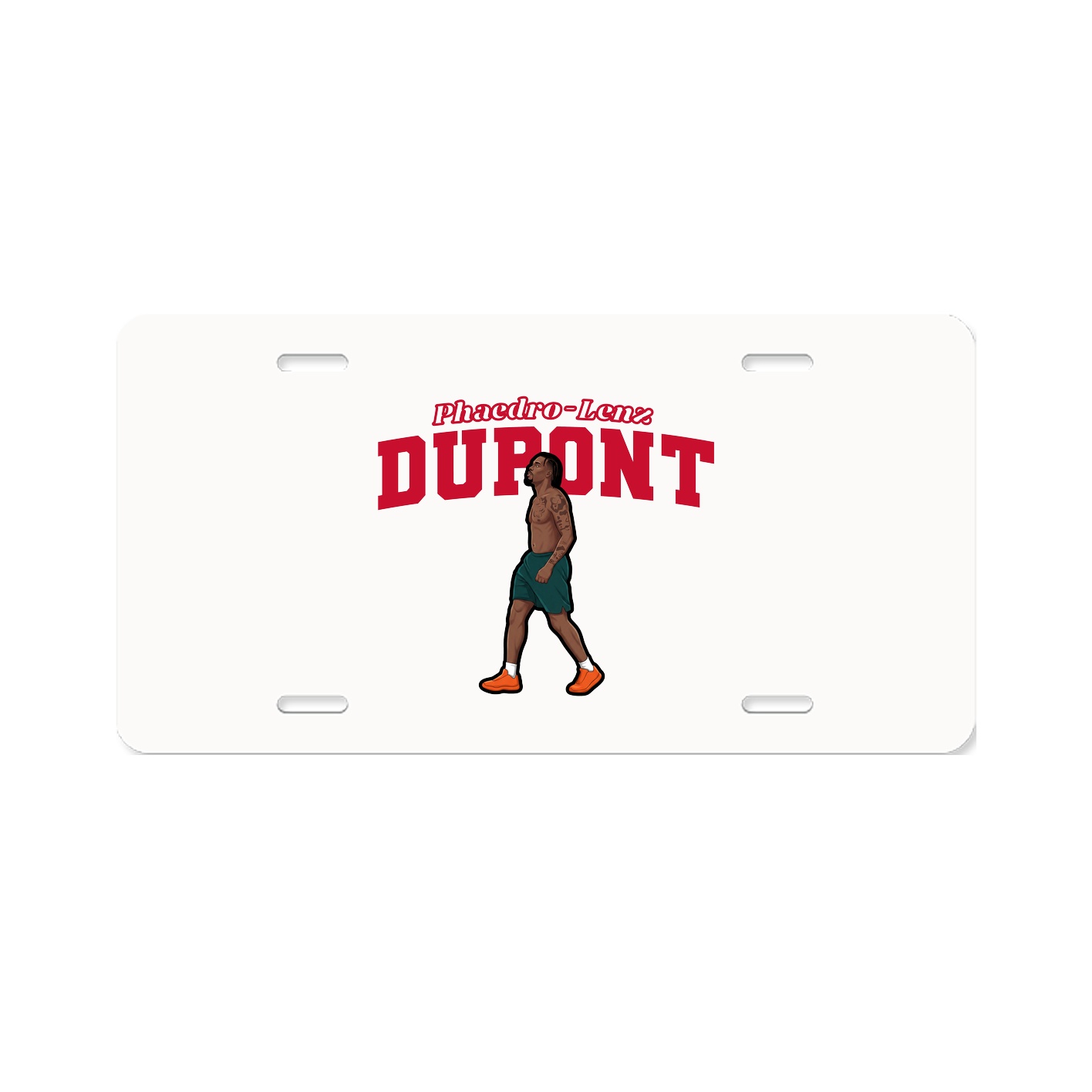 License Plate — Name Arch in Classic