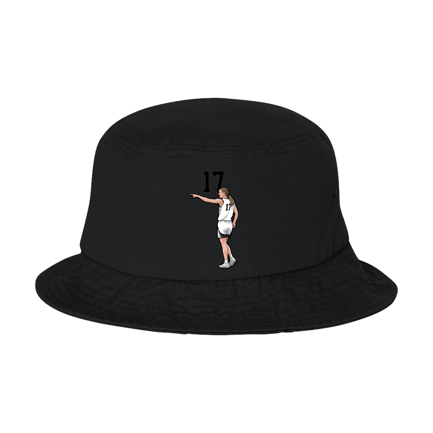 Bucket Cap — Number Top in Black