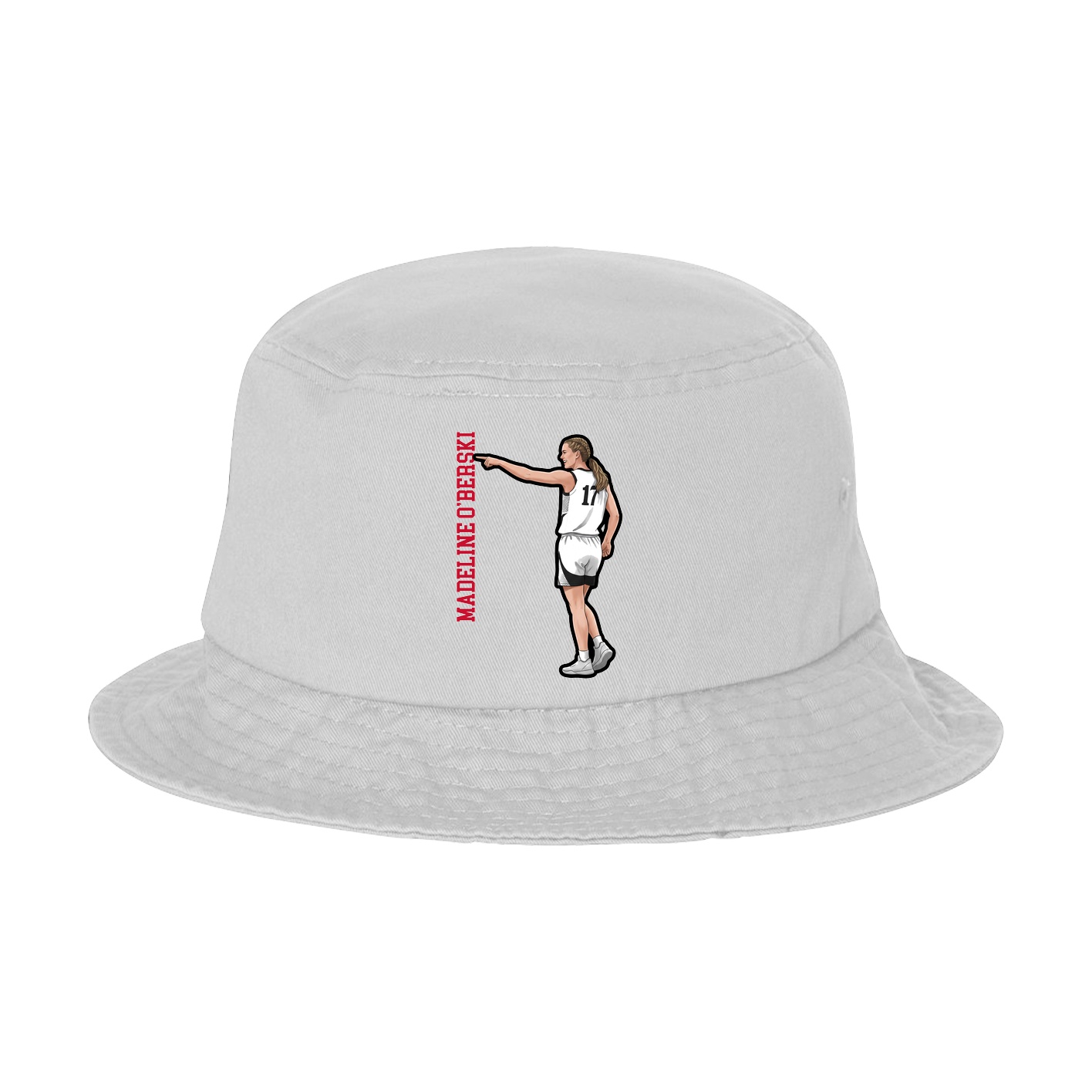Bucket Cap — Name Vertical in White
