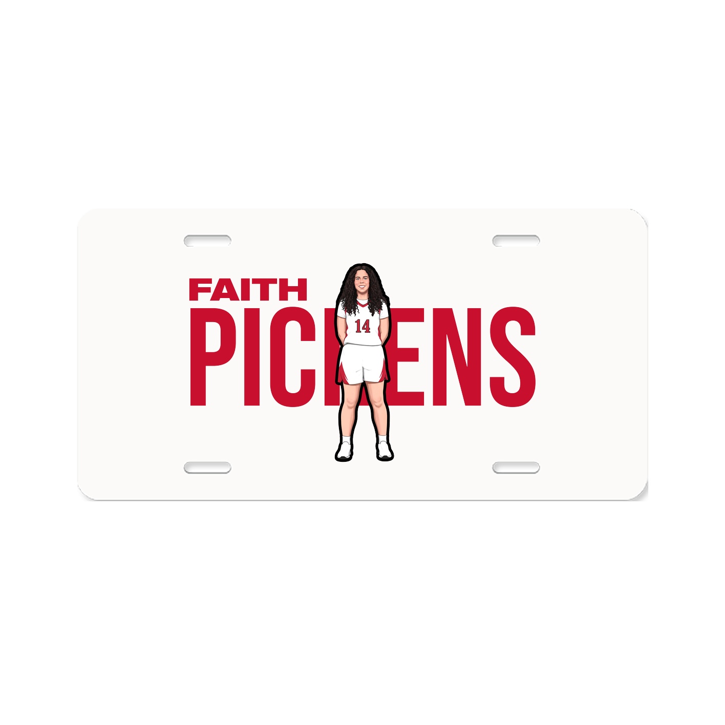 License Plate — Player Name in Classic
