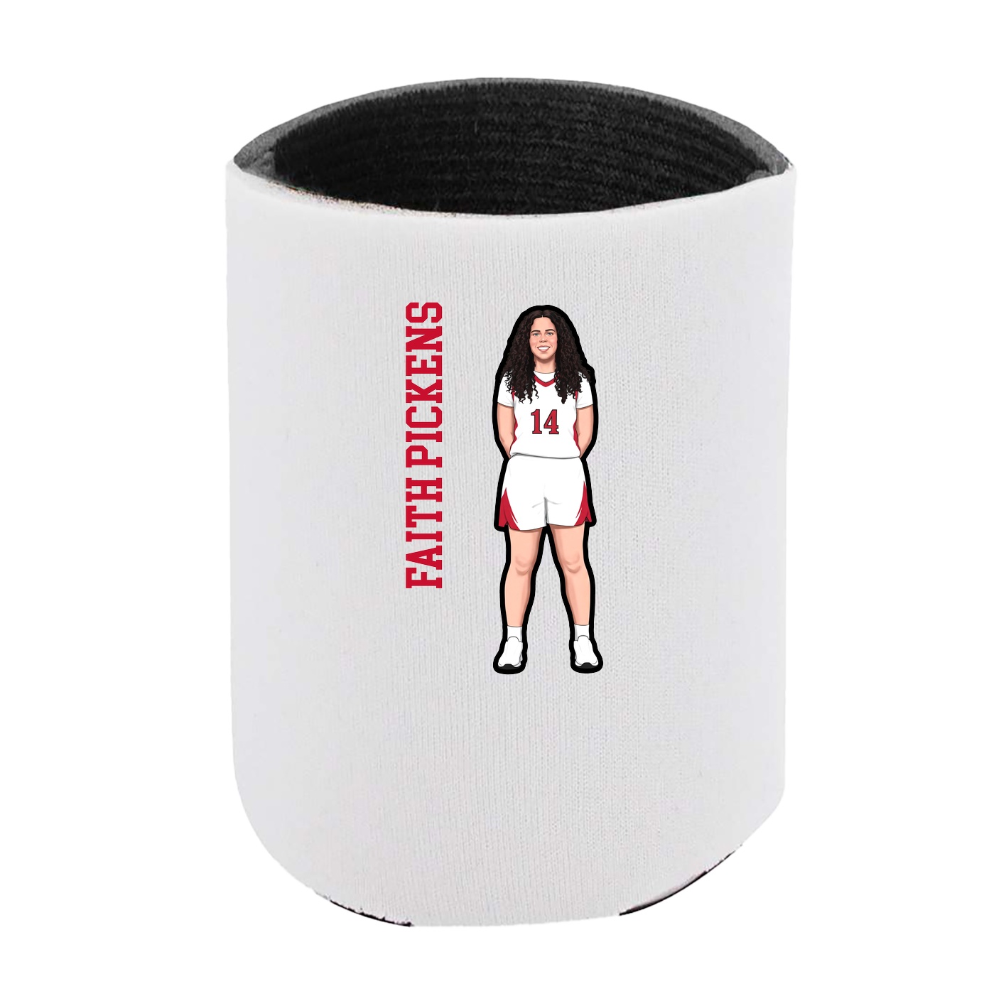 Can Holder — Name Vertical in White