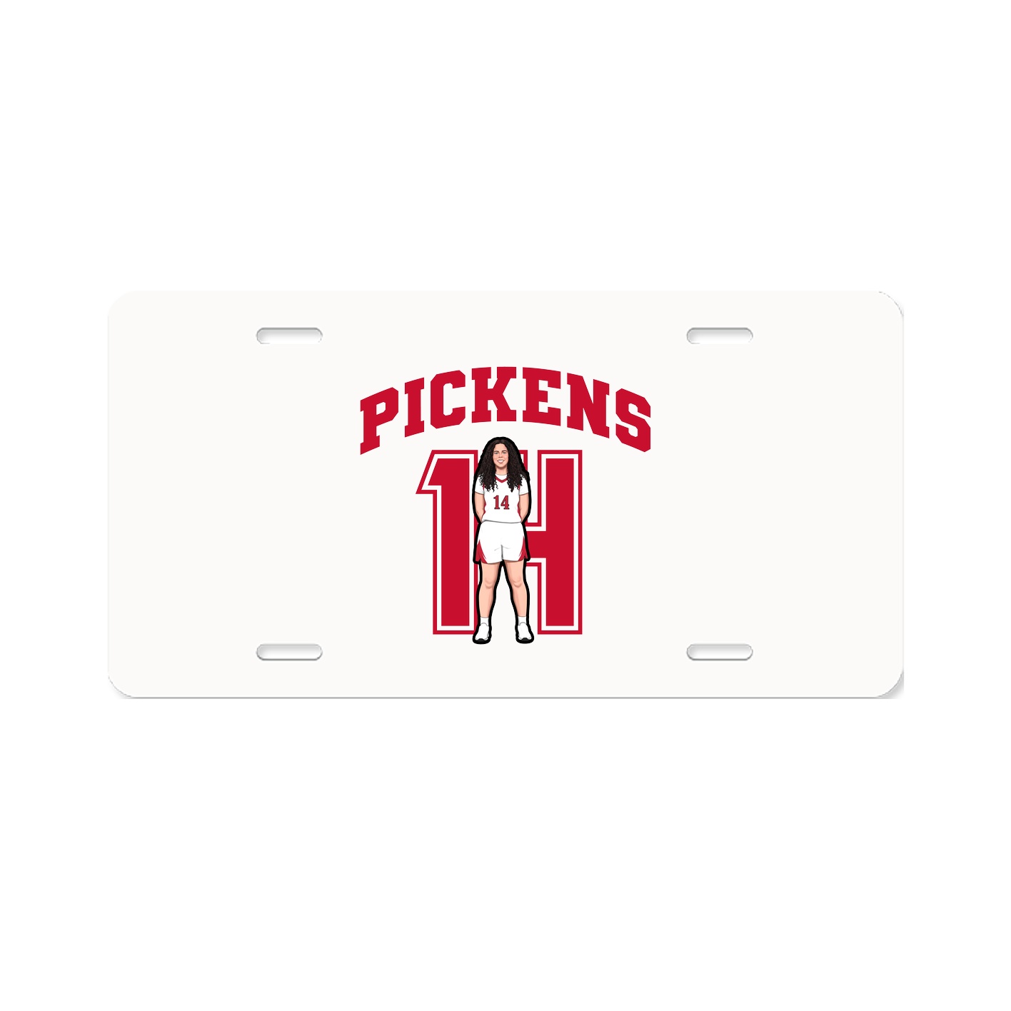 License Plate — Number in Classic