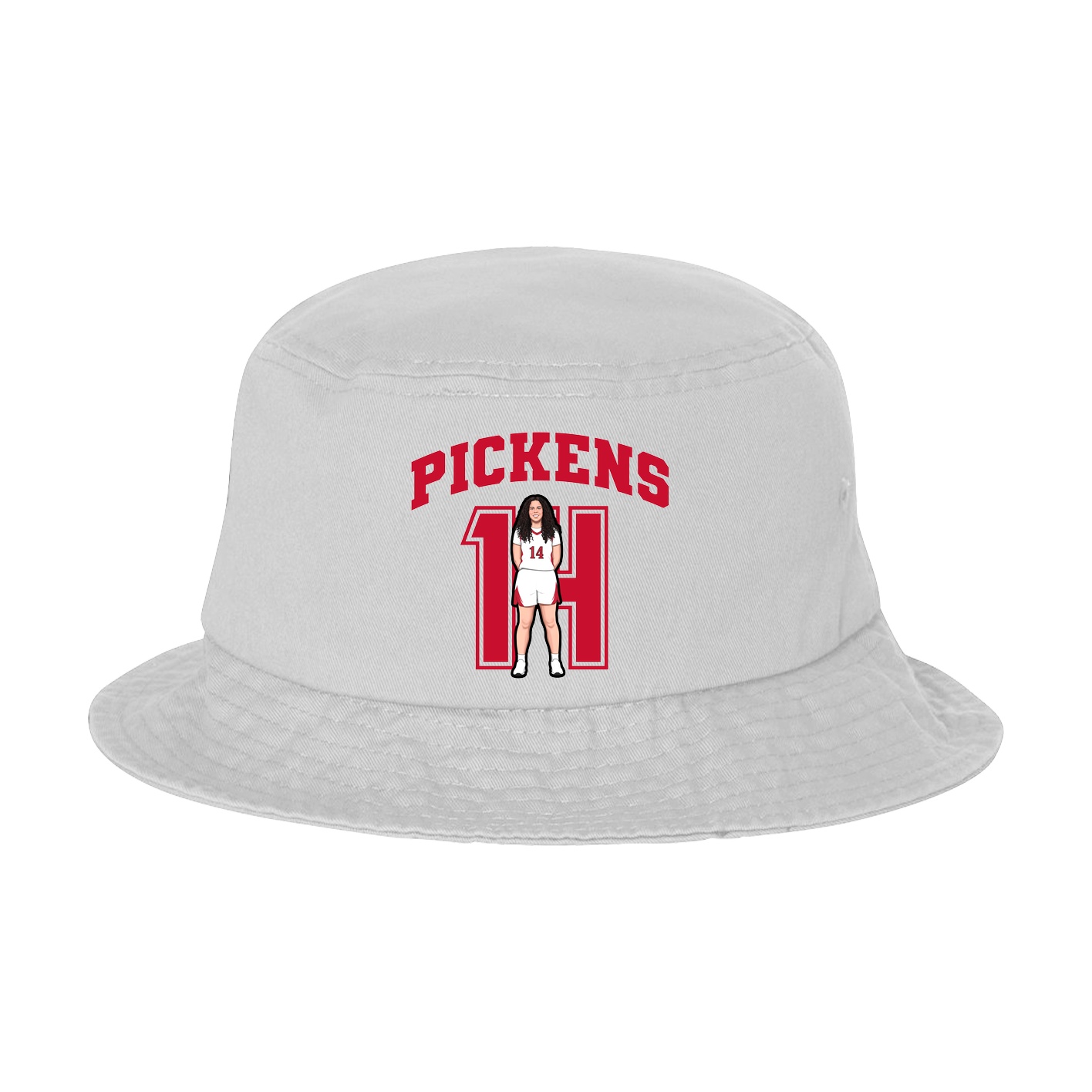 Bucket Cap — Number in White