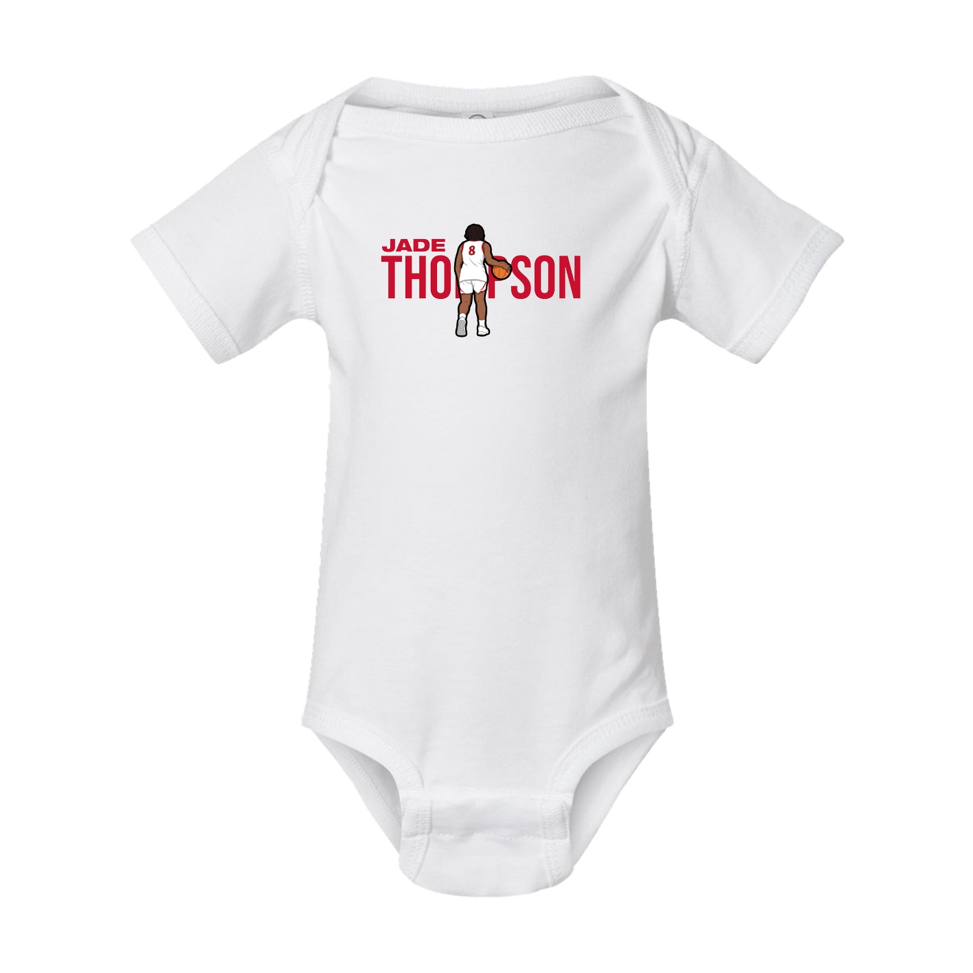 Baby Onesie — Player Name in White