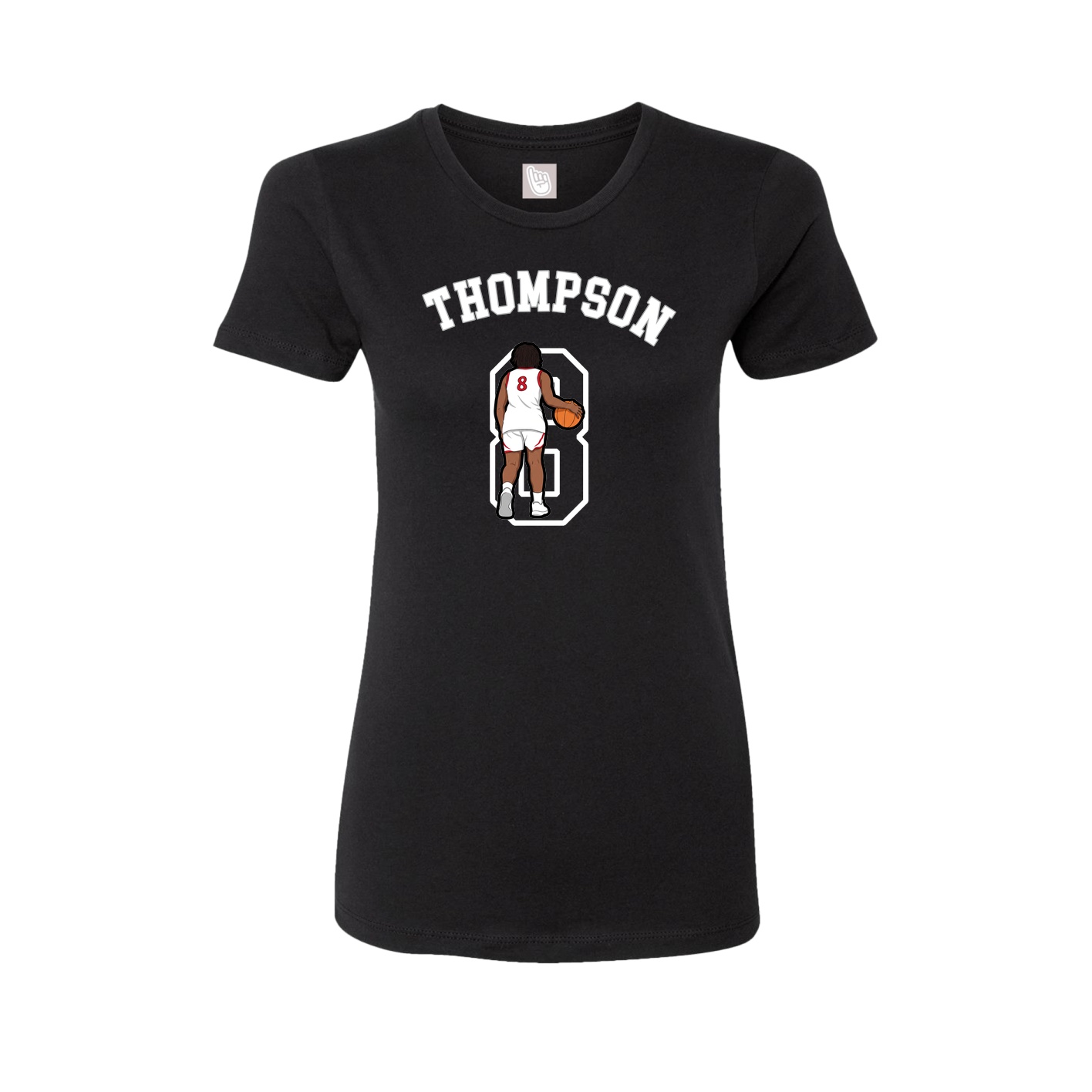 Fitted Women's Tee — Shirsey Arch in Black