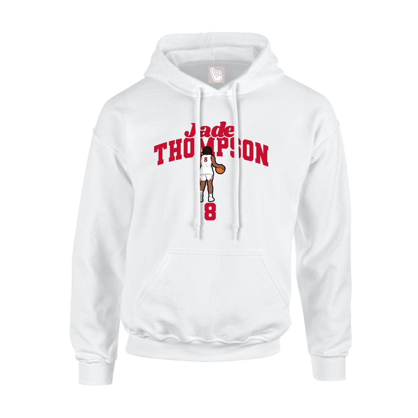 Hoodie — Signature Arch in White