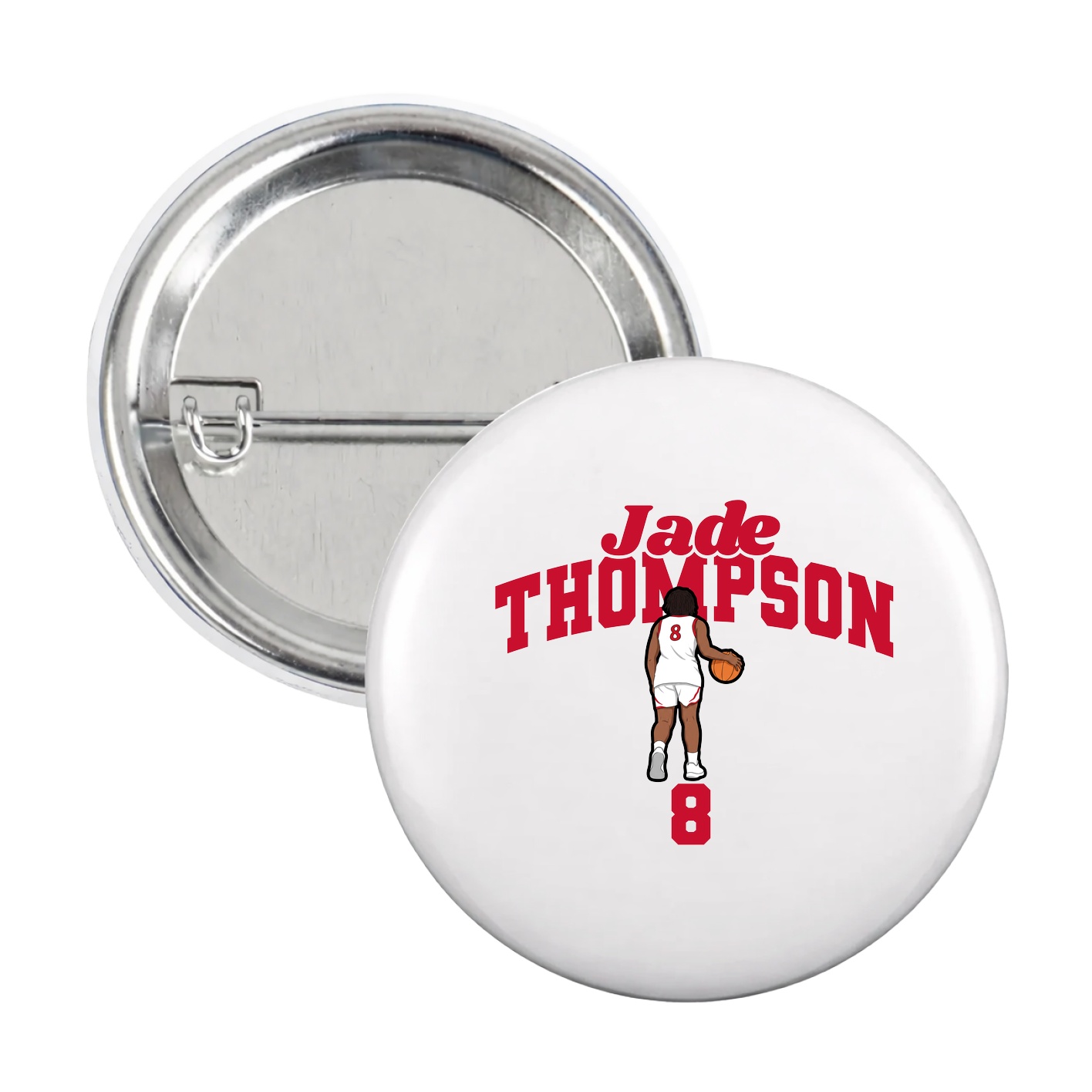 Game Day Button — Signature Arch in White