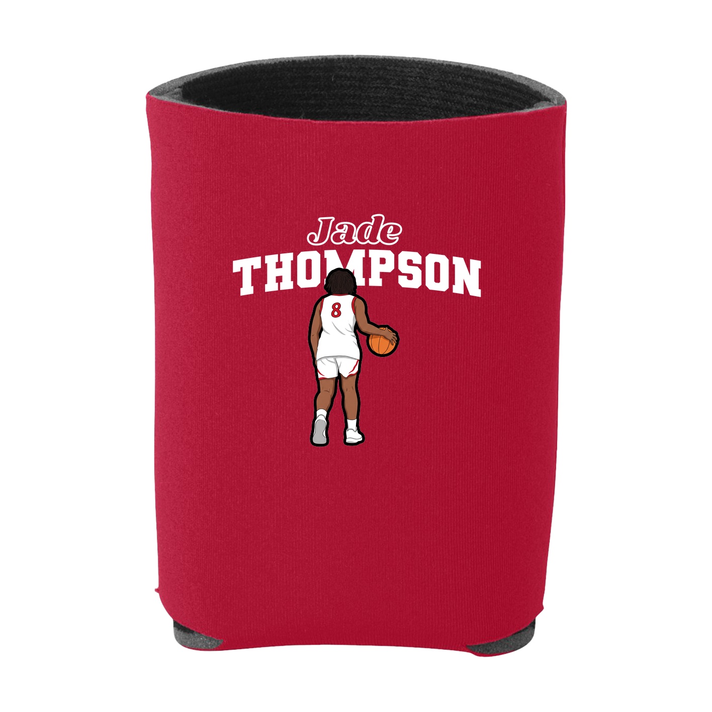 Can Holder — Name Arch in Red