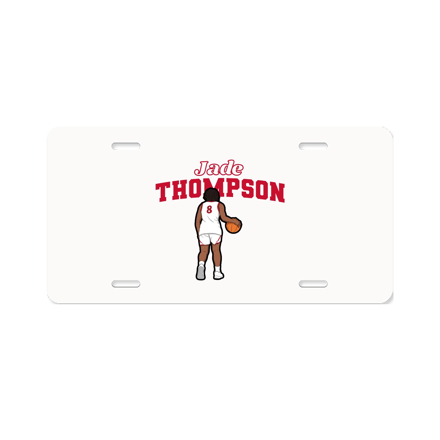 License Plate — Name Arch in Classic