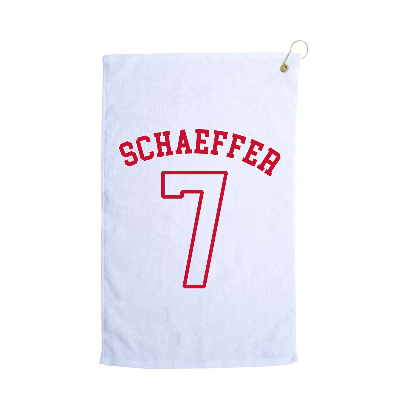 Golf Towel — Shirsey Arch in White