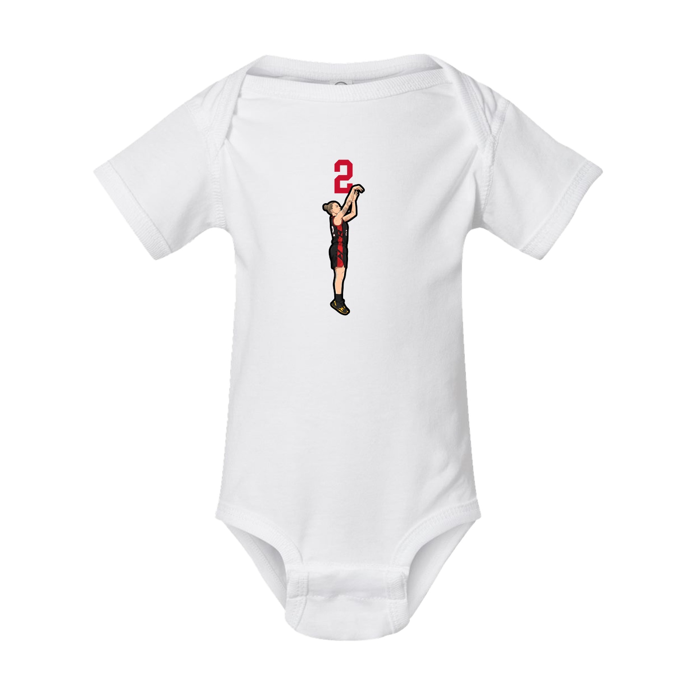 Baby Onesie — Number Top in White