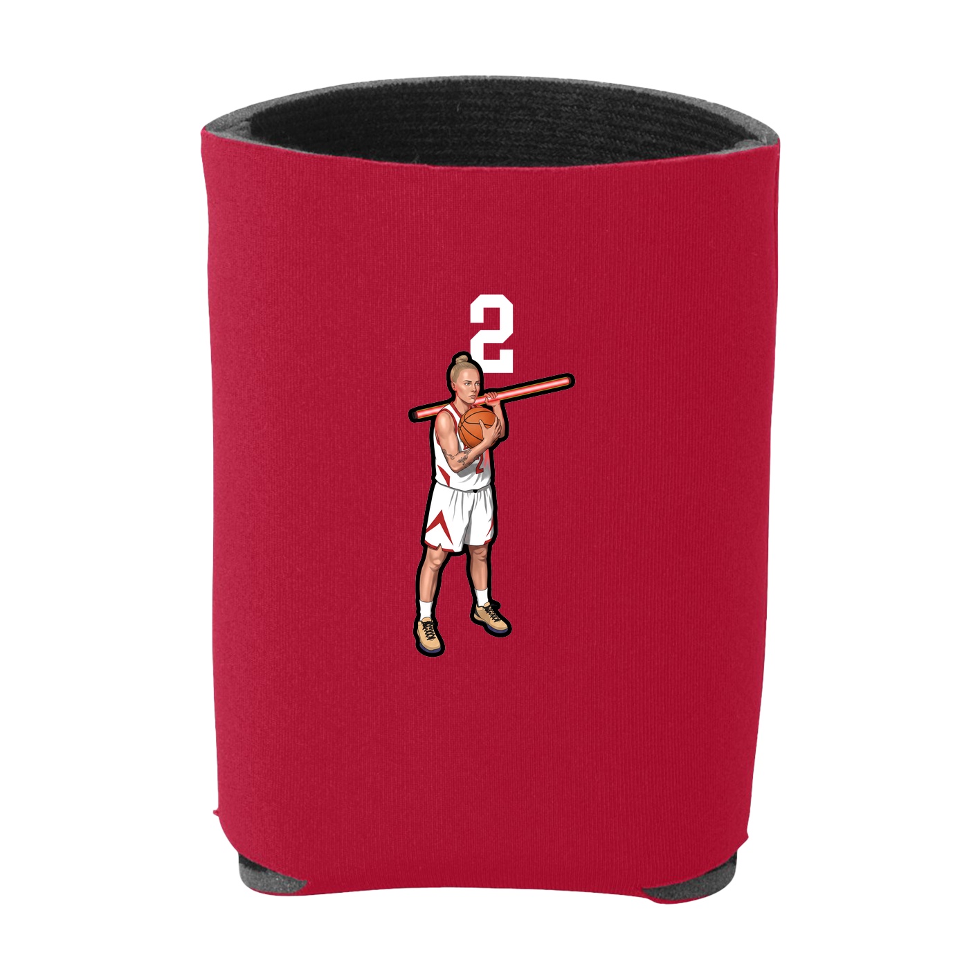 Can Holder — Number Top in Red