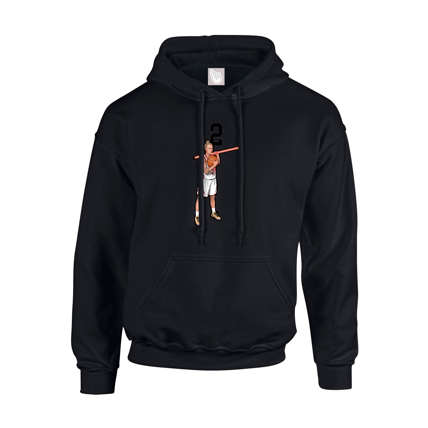 Hoodie — Number Top in Black