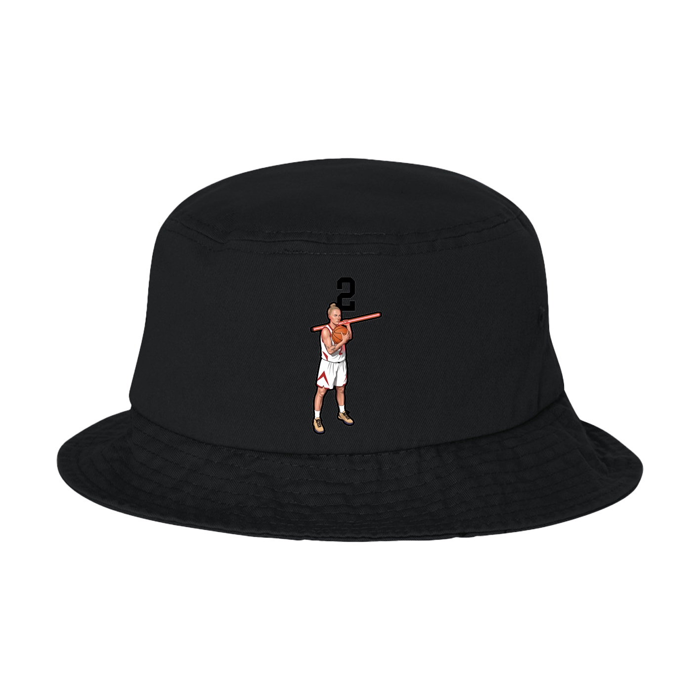 Bucket Cap — Number Top in Black