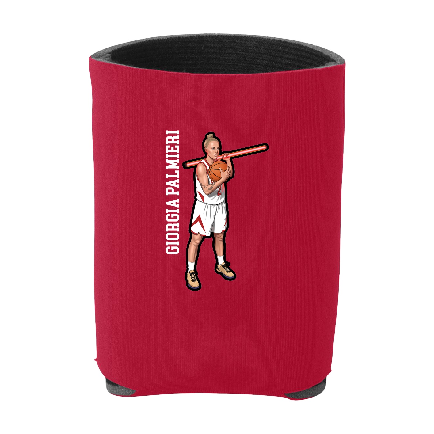 Can Holder — Name Vertical in Red