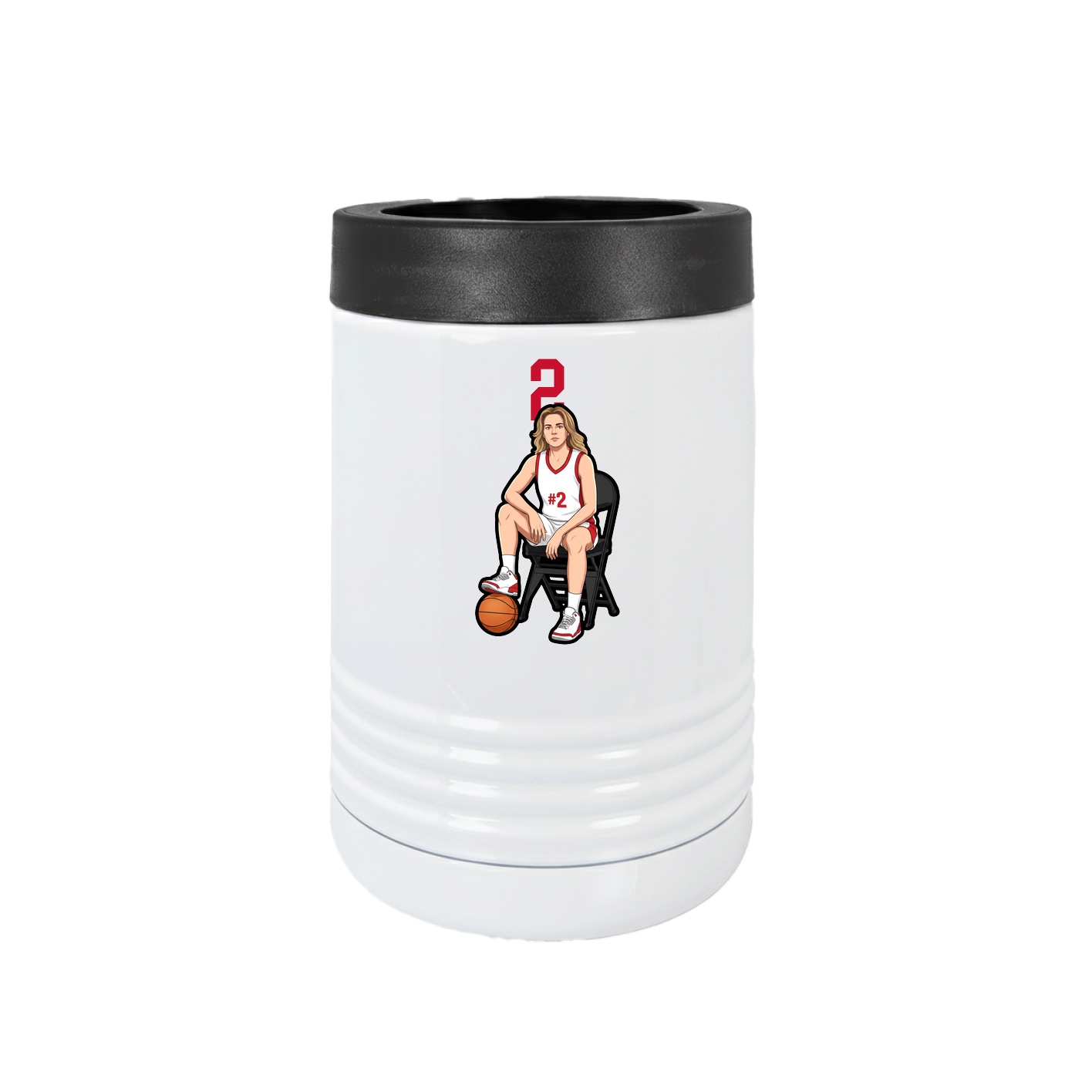 Beverage Holder — Number Top in White