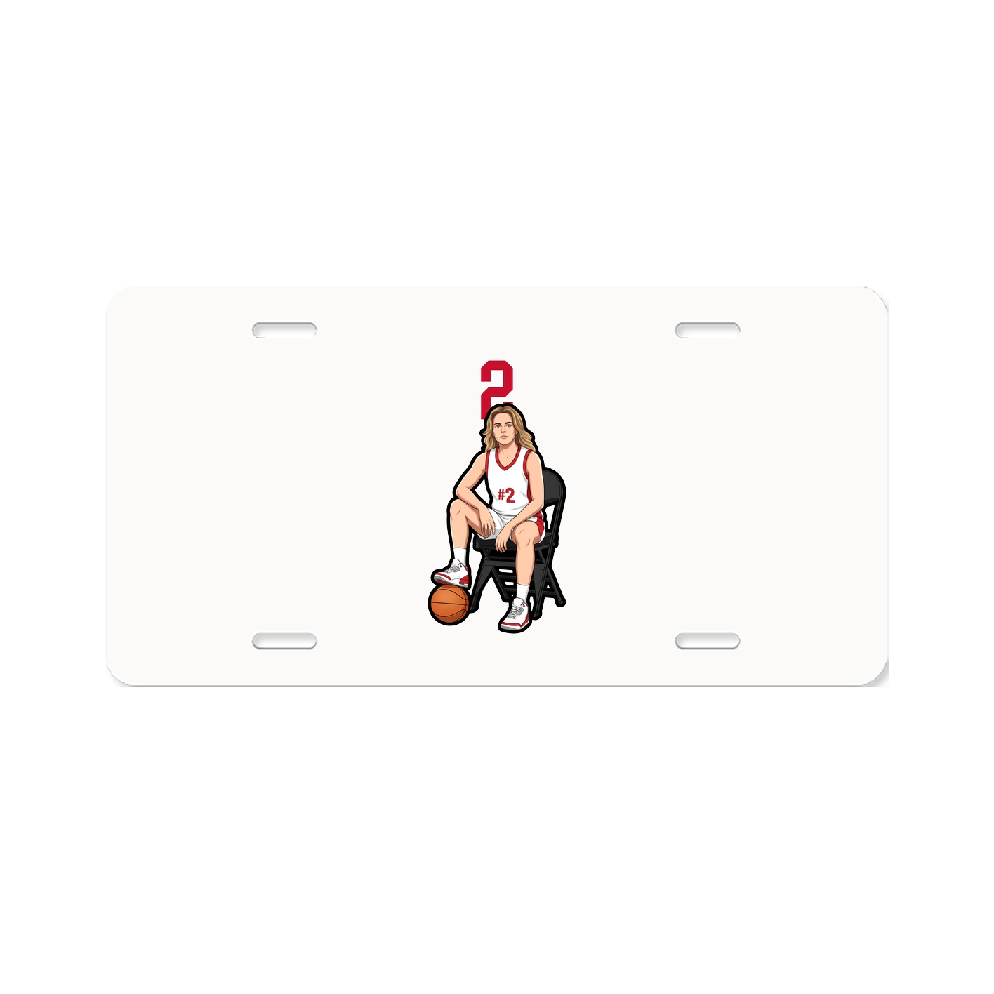 License Plate — Number Top in Classic