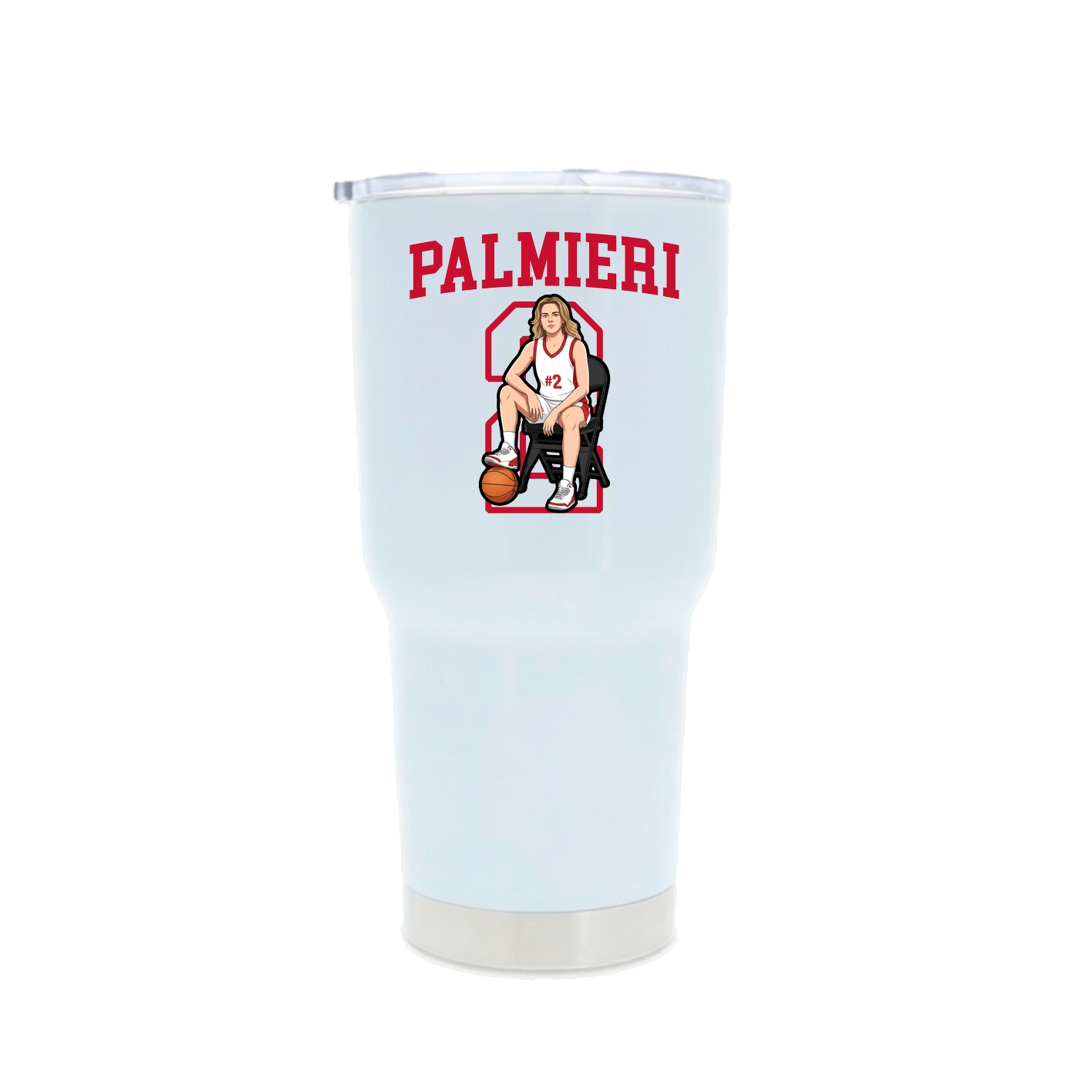 30oz Stainless Steel Tumbler — Shirsey in White