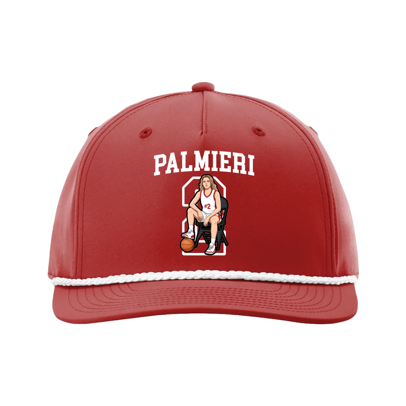 Five-Panel Classic Rope Cap — Shirsey in Red