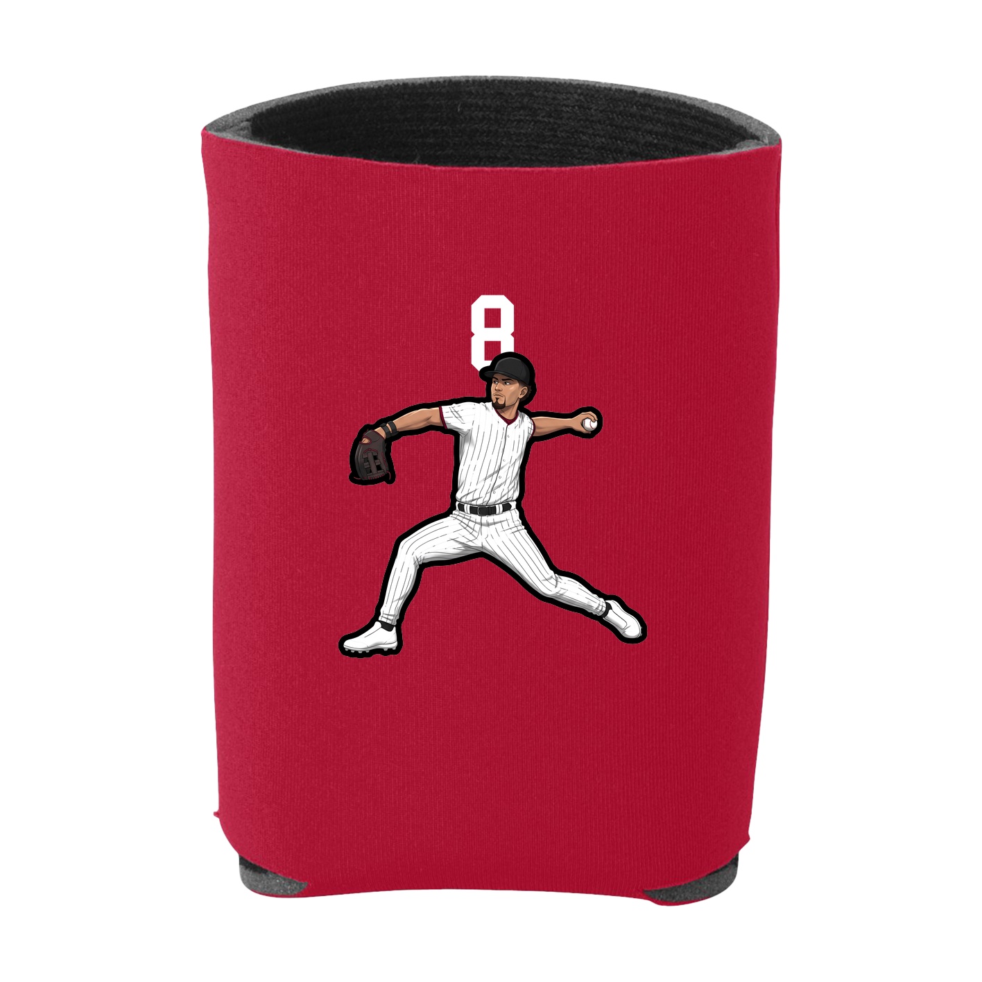 Can Holder — Number Top in Red