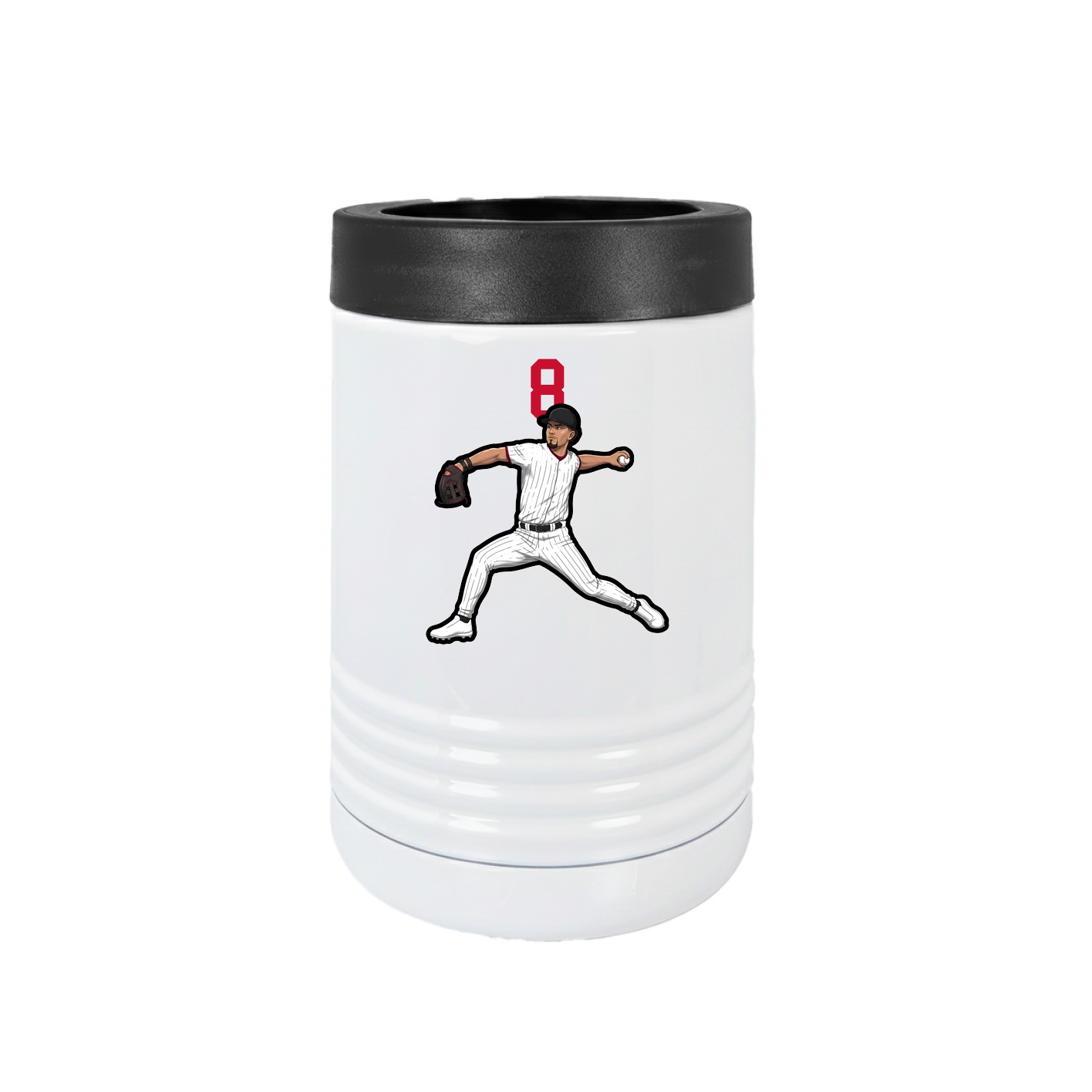 Beverage Holder — Number Top in White