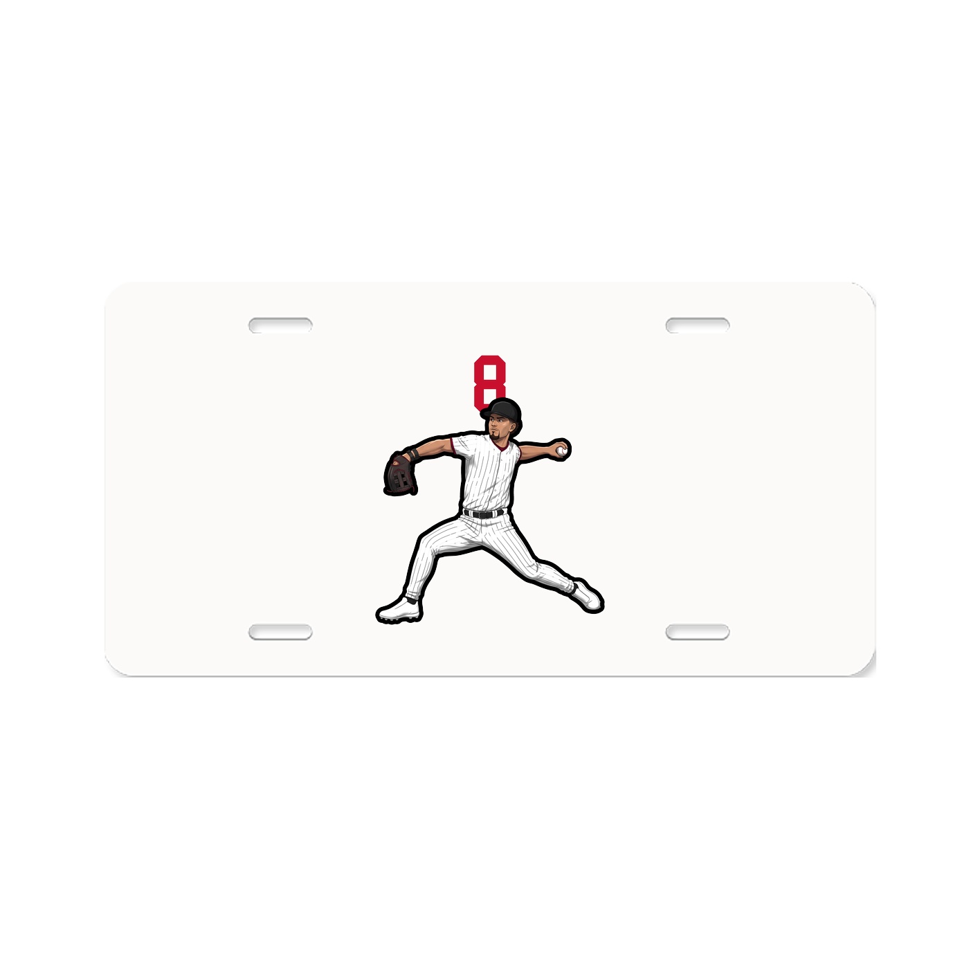License Plate — Number Top in Classic