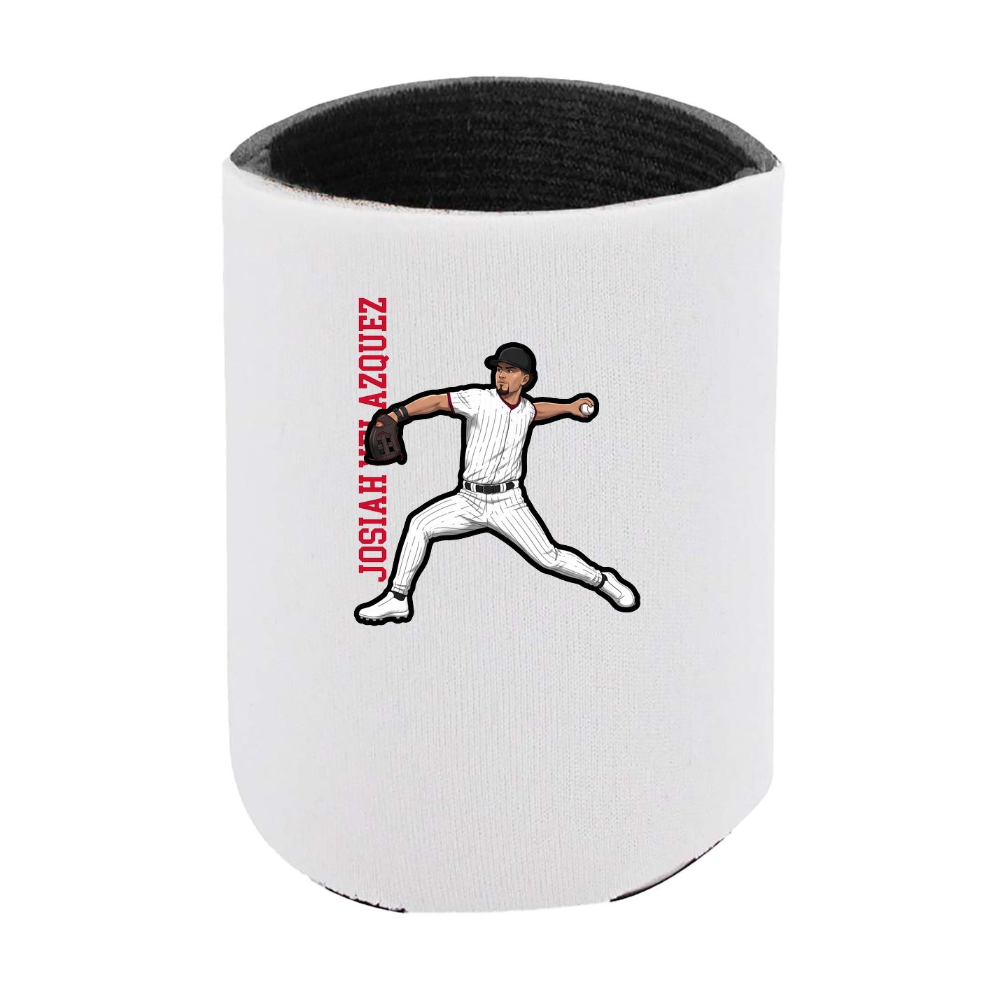 Can Holder — Name Vertical in White