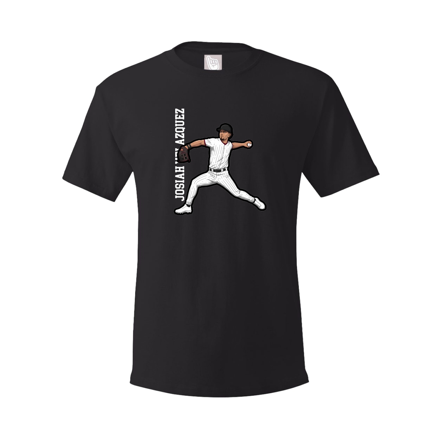 Tee — Name Vertical in Black