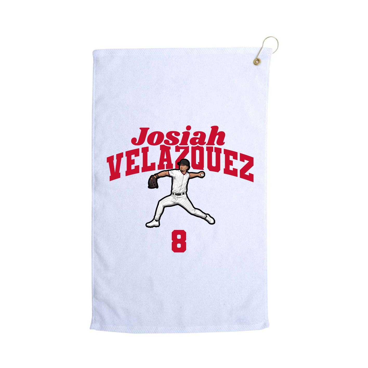 Golf Towel — Signature Arch in White